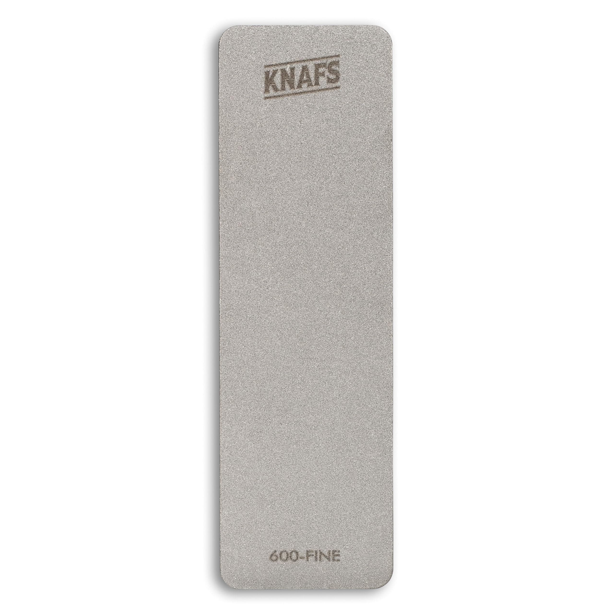 Knafs - Mini Pocket Knife Sharpener - Diamond Stone, Two-Sided Grit - 600 (Fine) and 400 (Medium)