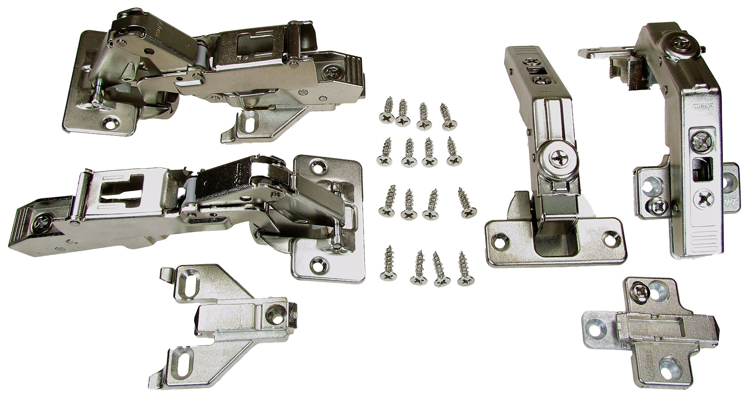 1/2" Overlay, Face Frame Hinge Kit for Pie-Corner Cabinets