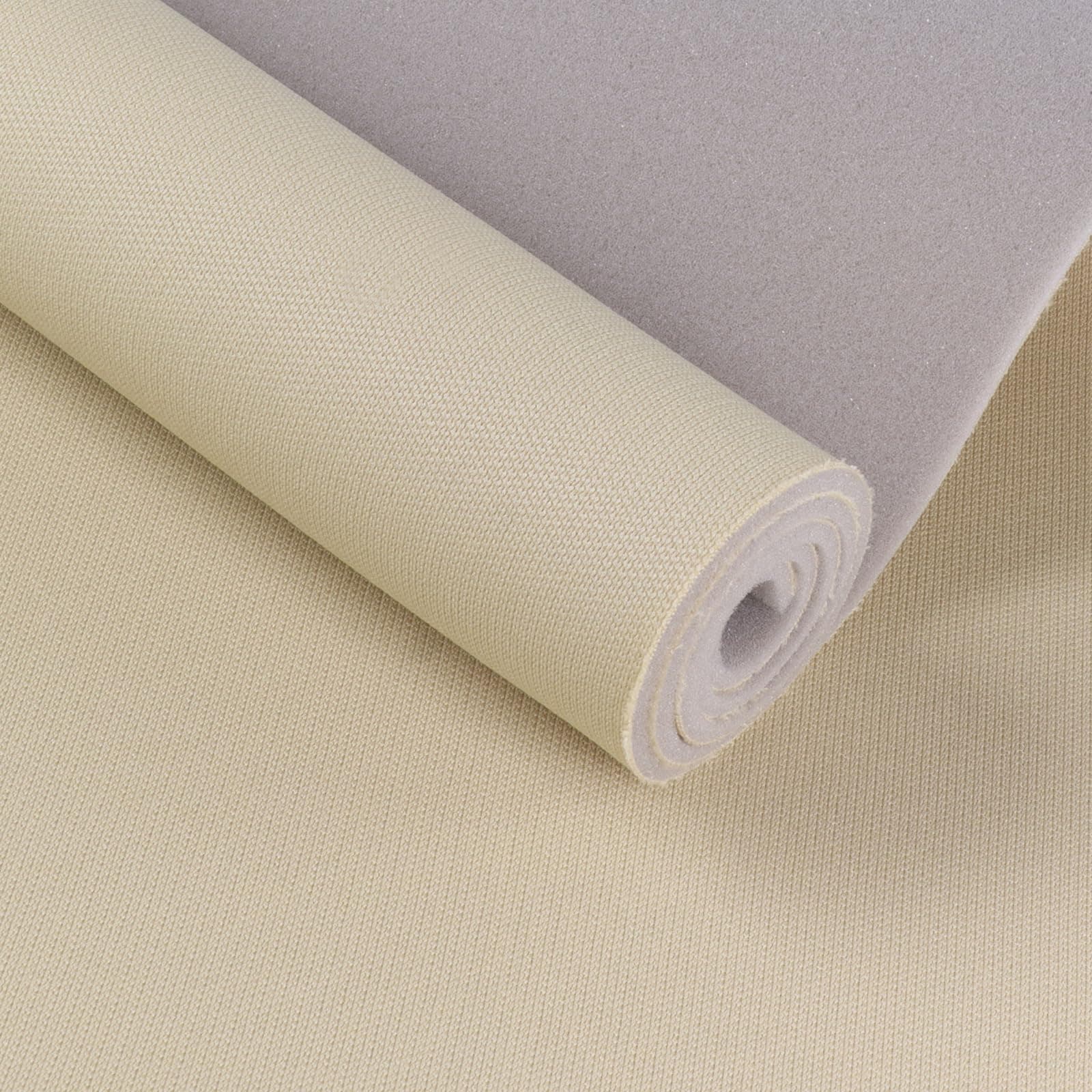 Headliner Fabric Mesh Type with 1/9"(3mm) Foam Backing 60"W×98"L Mesh Material Car Headliner Fabric (Thickened Foam) for Automotive RV Boat Home Roof Interior Replacement Repair DIY, Beige