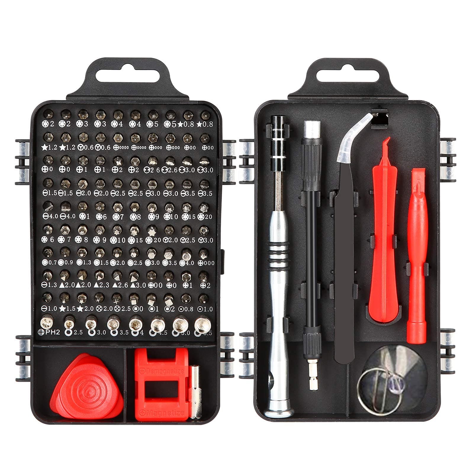 Sky-Touch Precision Screwdriver Set, 110 In 1, For Mobile Phone, Smartphone, Game Console, Tablet, Pc And Other Electronic Equipment, Black
