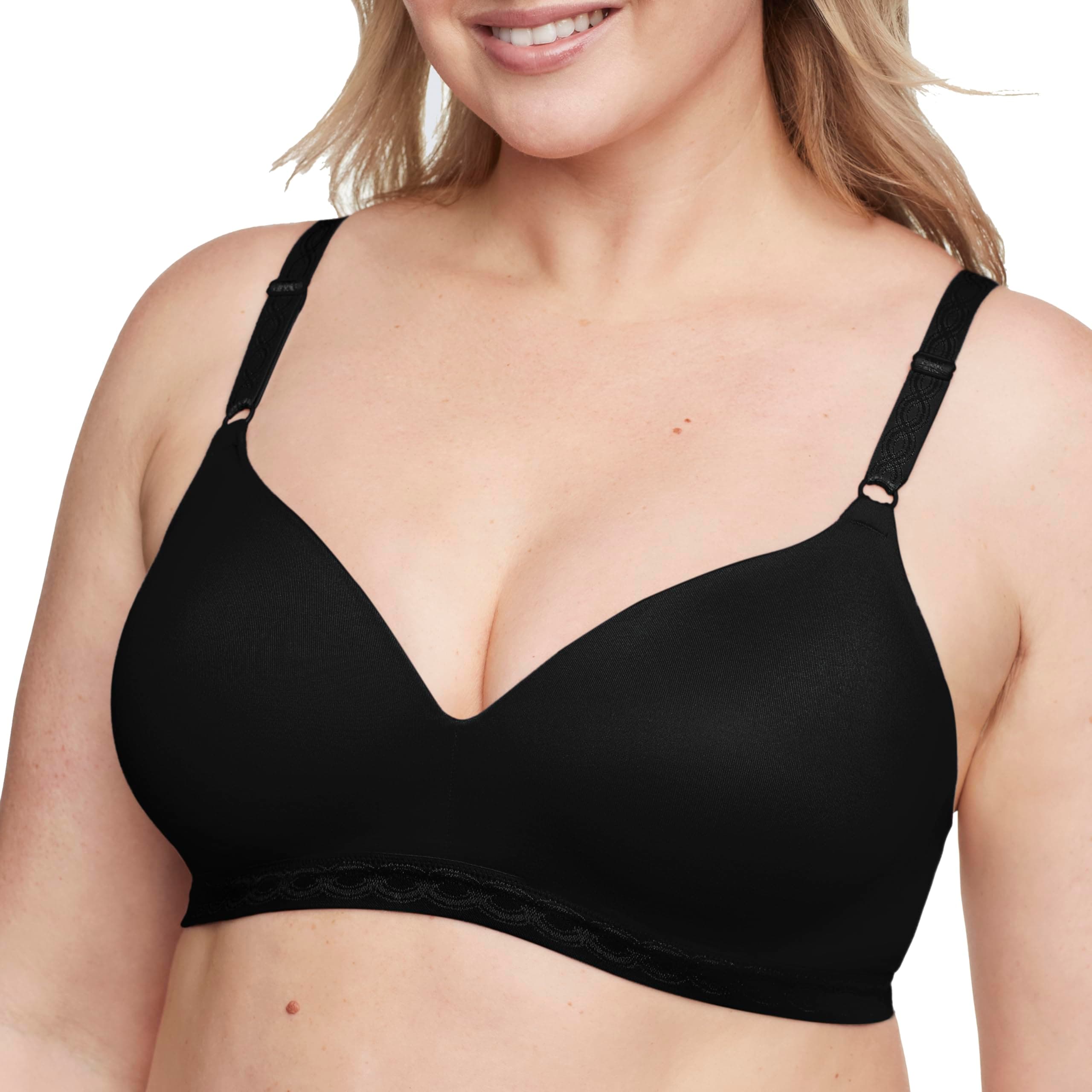 - Womens Cloud 9 Super Soft Wireless Lightly Lined Comfort Bra 1269