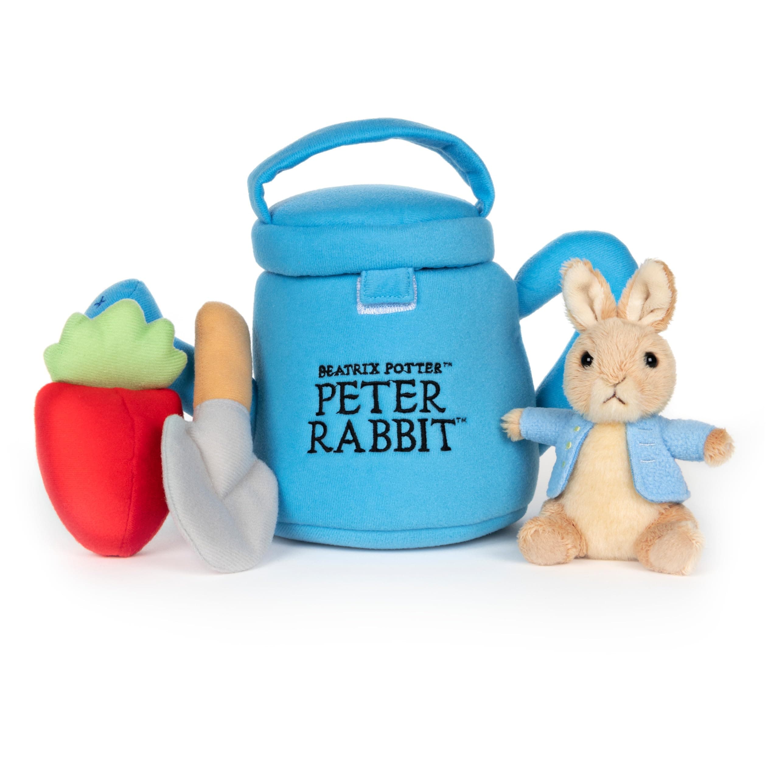 Gund Beatrix Potter Peter Rabbit Easter Basket Plush Playset, 5 Pieces, 6"
