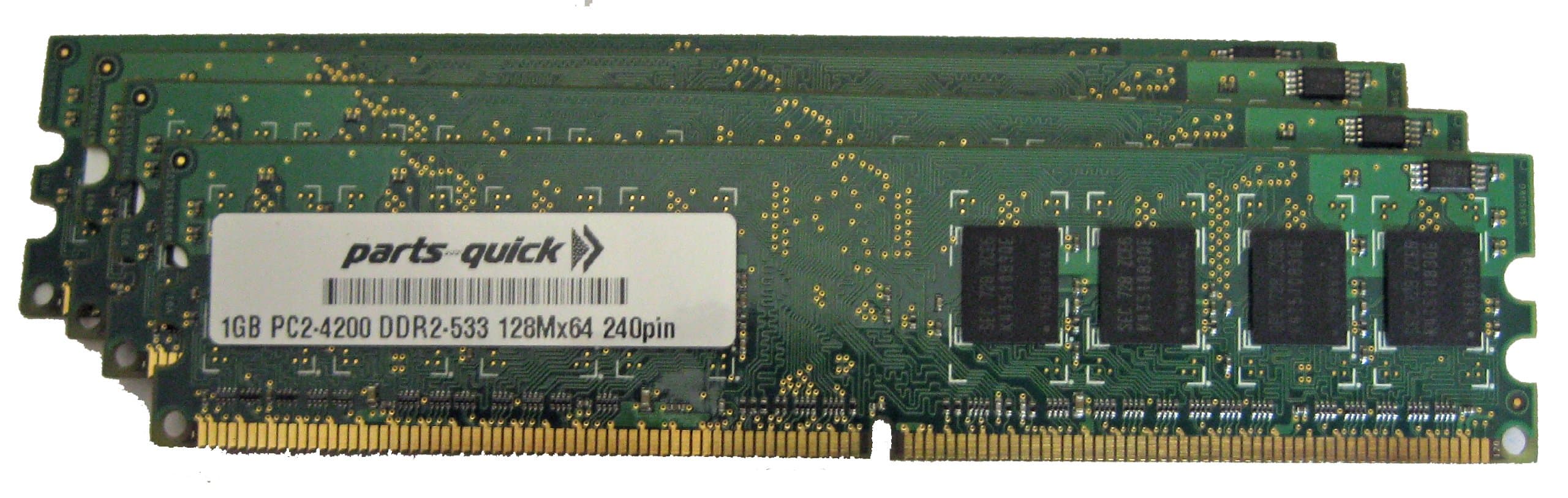 4GB Memory Upgrade for Dell Dimension 8400 Desktop PC 4 X 1GB DDR2 Non-ECC PC2-4200 240 pin 533MHz DIMM RAM Brand