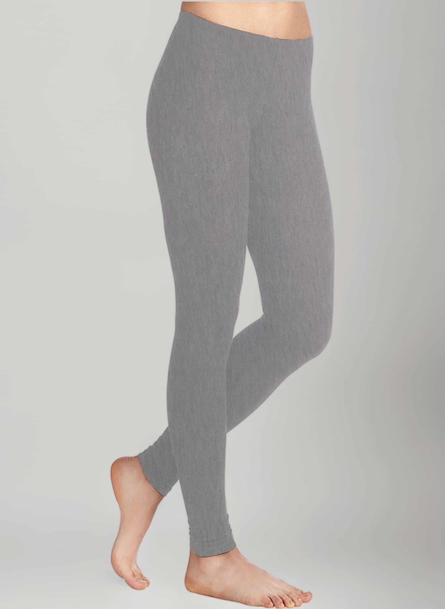 Plain Stretchy Viscose Elastane Leggings Sizes UK 8-26 * 30 Colours *