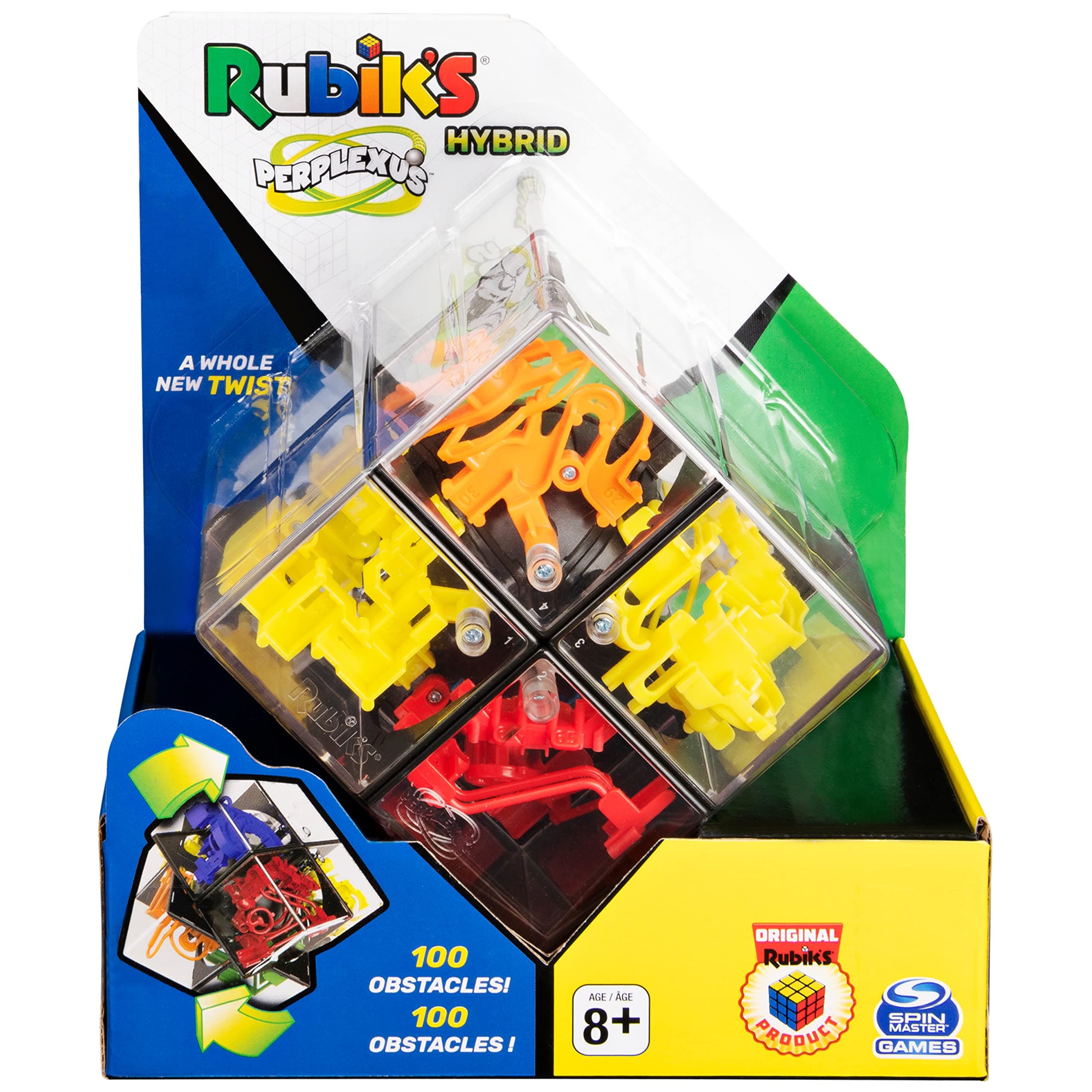 Spin Master Games Rubik’s Perplexus Hybrid 2 x 2, Challenging Puzzle Maze Skill Game, for Adults and Kids Ages 8 and Up