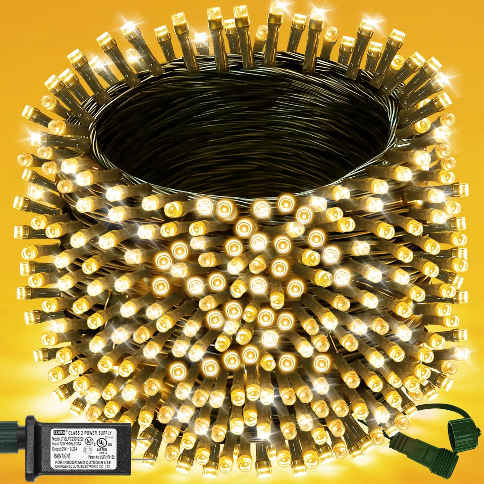 300 LED Outdoor Christmas String Lights