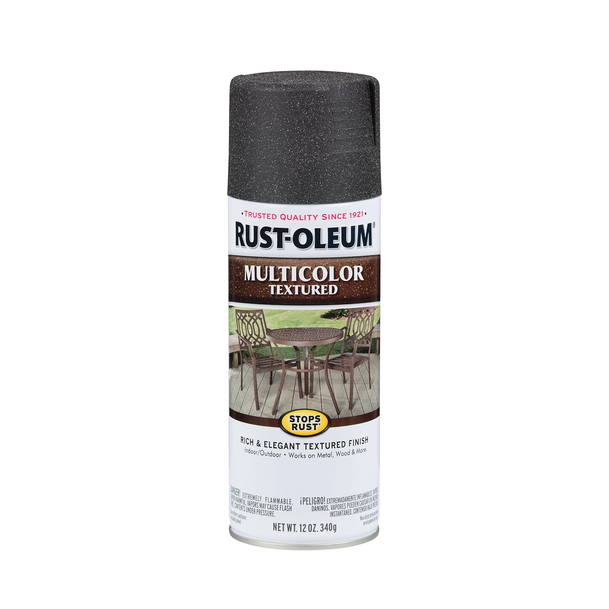 - 223525 Stops Rust MultiColor Textured Finish Spray Paint (Aged Iron, 340 Grams)