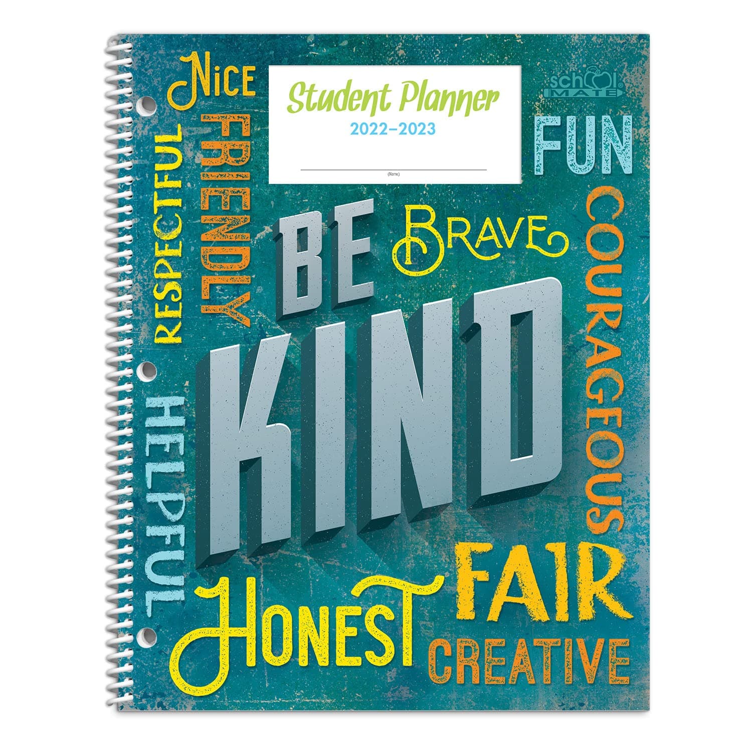 Dated Elementary Student Planner for 2022-23 Academic Year, School Mate Brand, 8.5"x11" Weekly Matrix Format