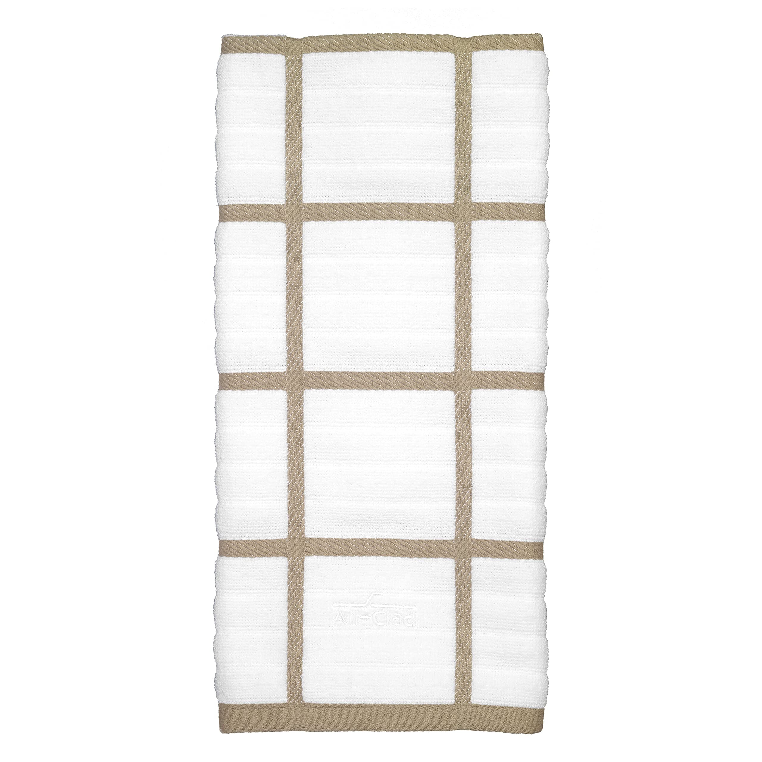 Kitchen Towel, Cotton, Cappuccino, Checked-1 Pack