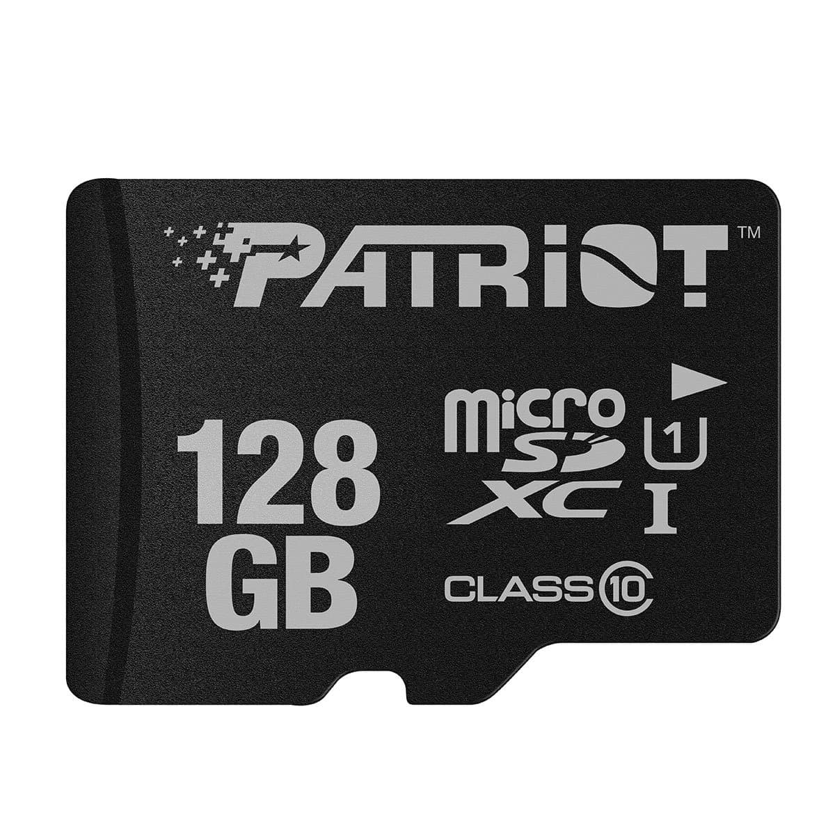 Patriot Memory LX Series Micro SD Flash Memory Card Black 128GB Single Card