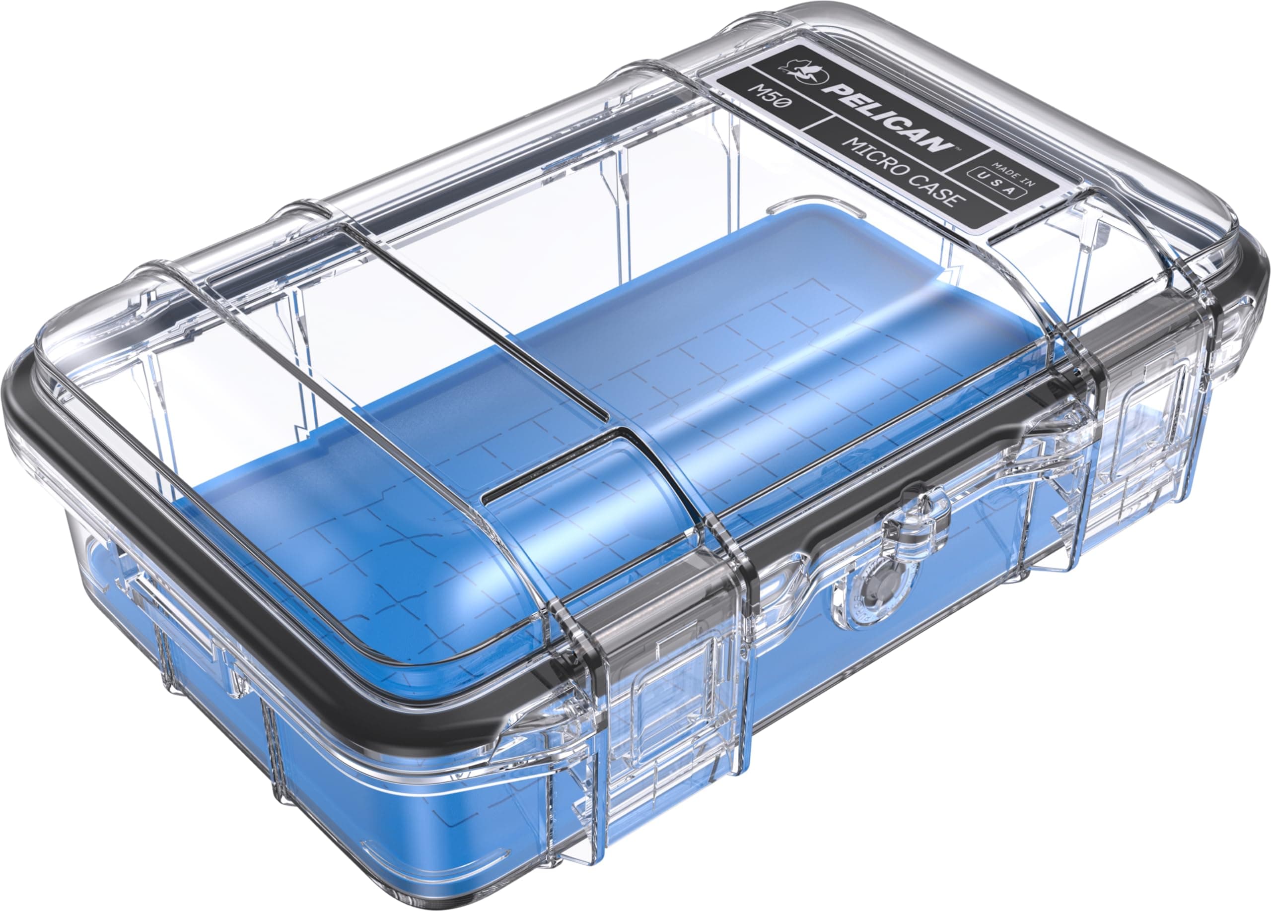 Pelican M50 Micro Case (Blue/Clear)