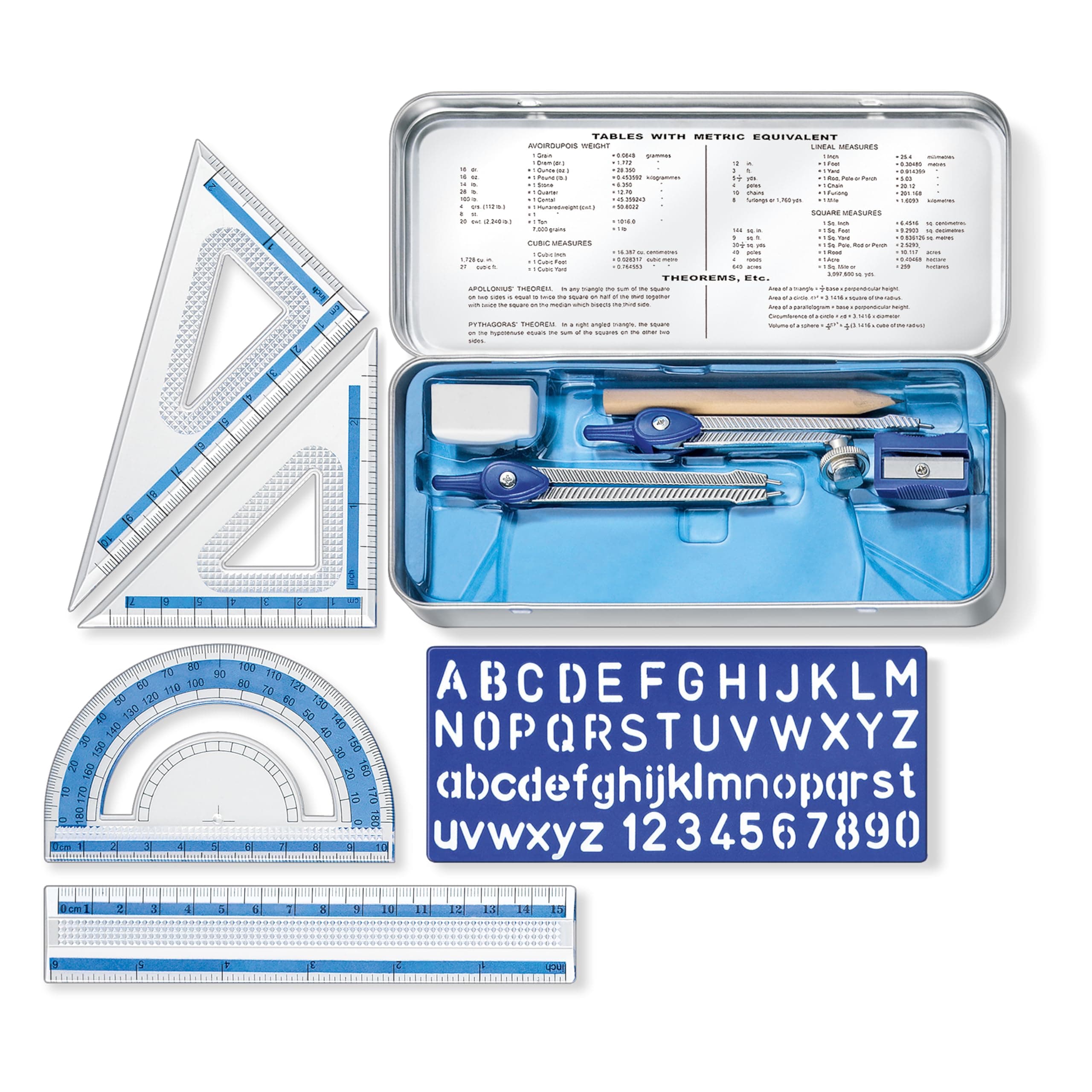 Math Set for Drawing Measuring Tool (557 10 BN 02)