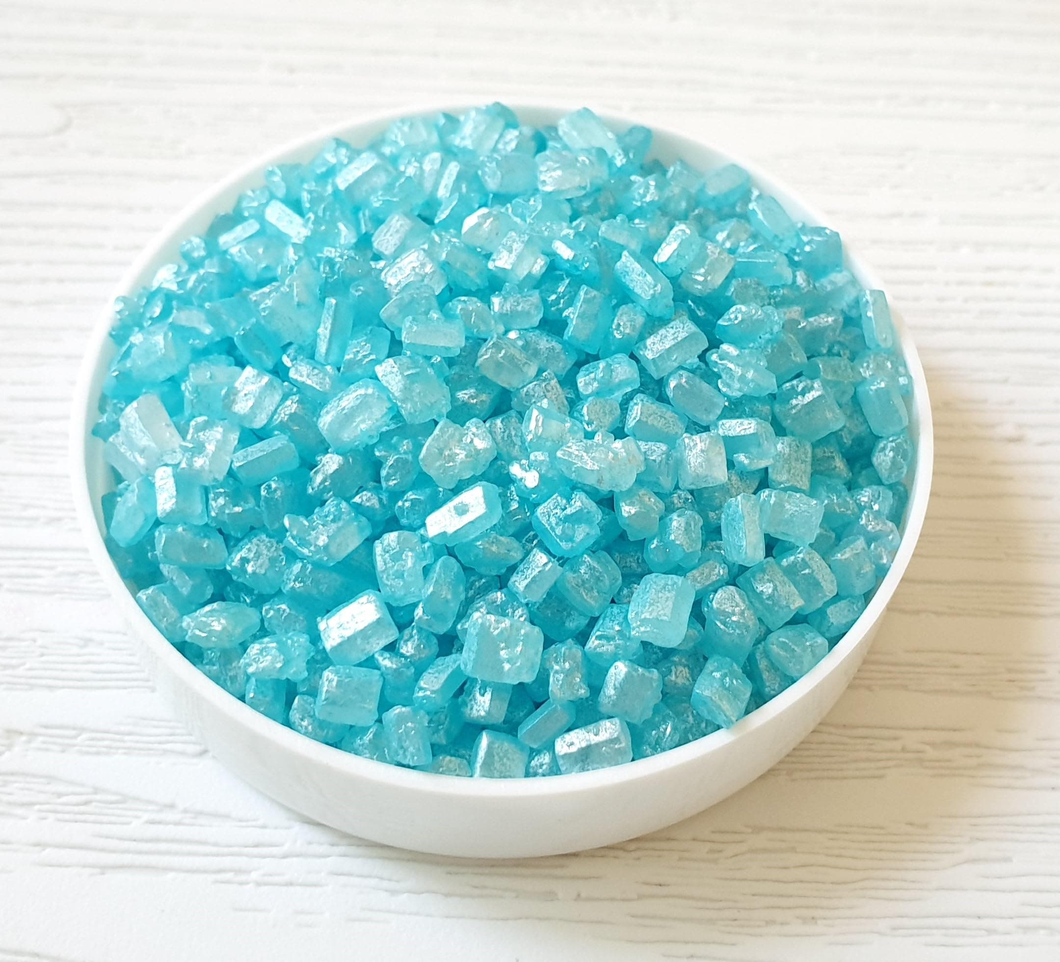 Small Crystal Sugar Rocks- Blue (75g)