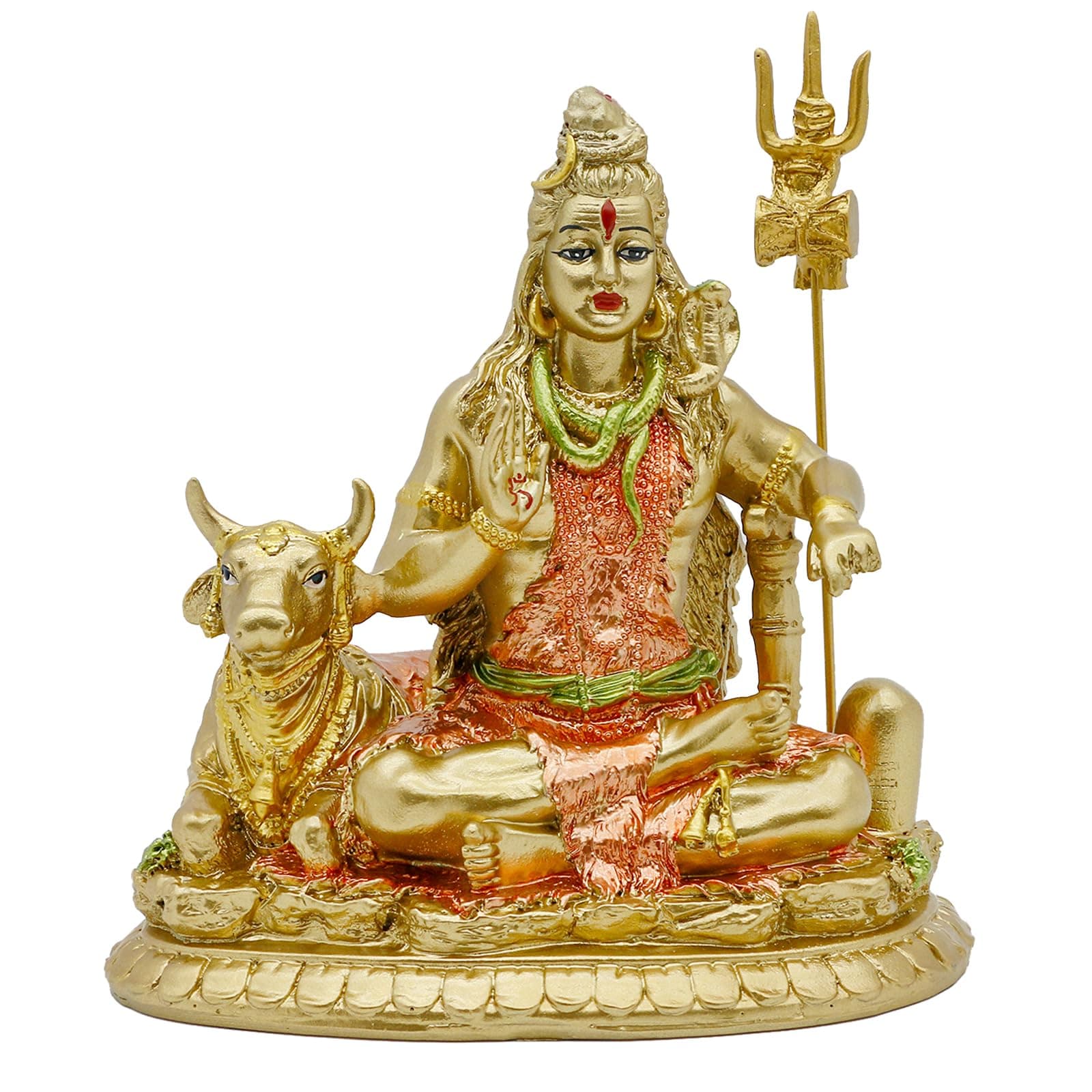 Indian God Shiva Idol Statue - Hindu God Lord Shiva Statue Indian Home Temple Mandir Pooja Item Puja Murti Decor Diwali Gifts Meditation Yoga Room Altar Shrine Decoration