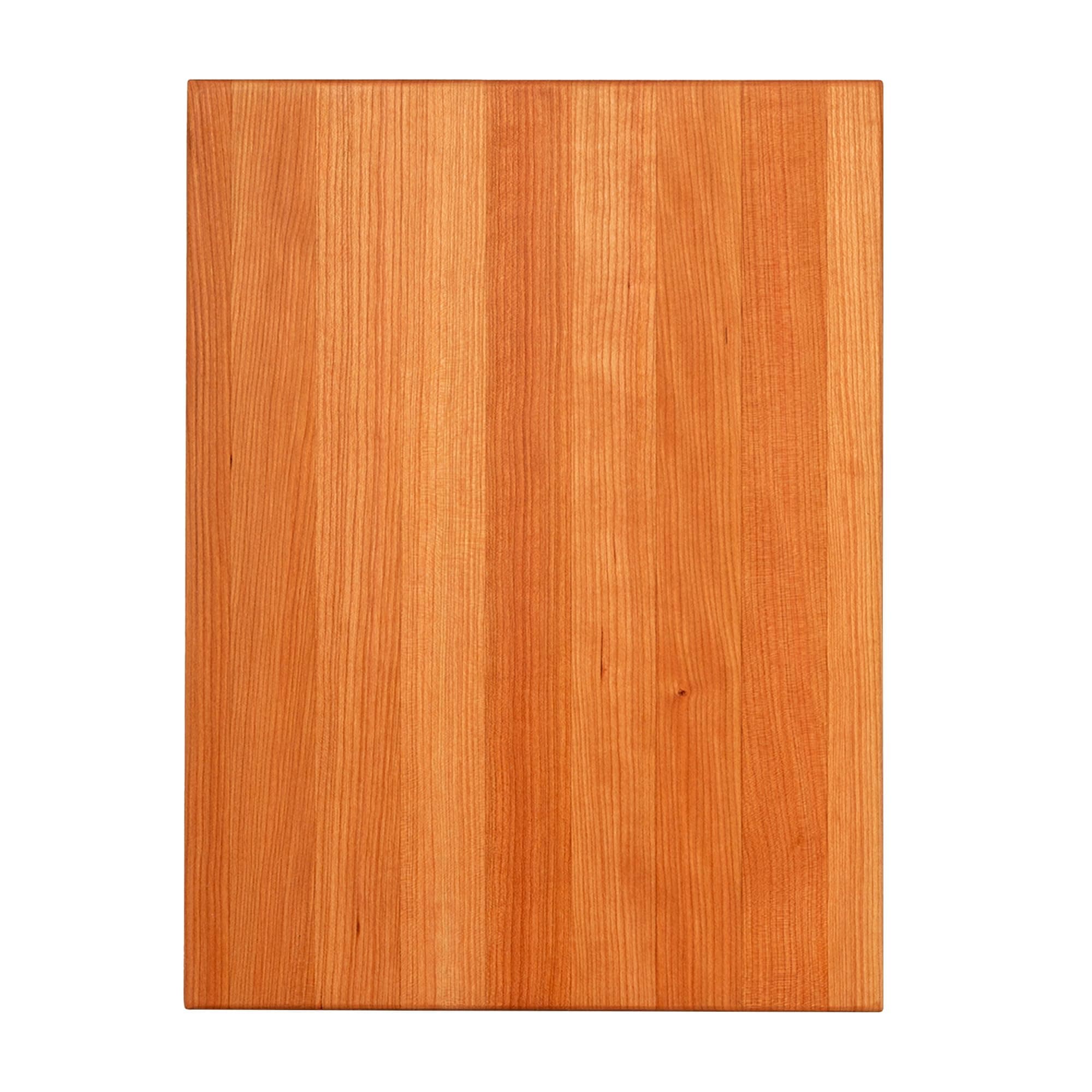 John Boos R-Board Series Rectangular Wooden Cherry Cutting Board 20”x15” – 1.5” Thick, 10-lb Reversible Butcher Block with Edge-Grain & Finger Grips – Made in the USA