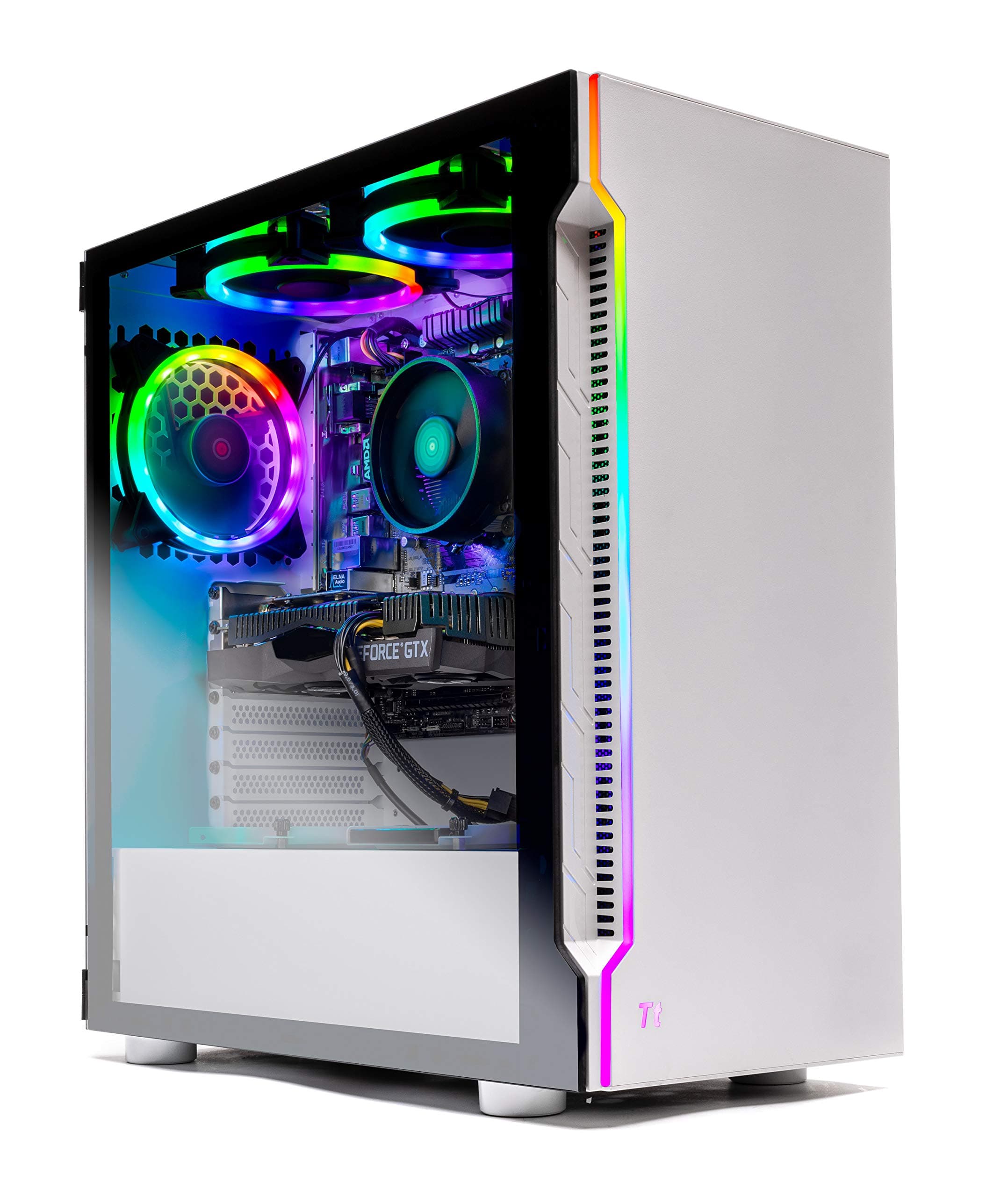 Archangel Computer PC Desktop – Ryzen 5 3600 3.6GHz, GTX 1660 6G, 500GB SSD, 8GB DDR4 3000MHz, RGB Fans, Windows 10 Home 64-bit, 802.11AC Wi-Fi