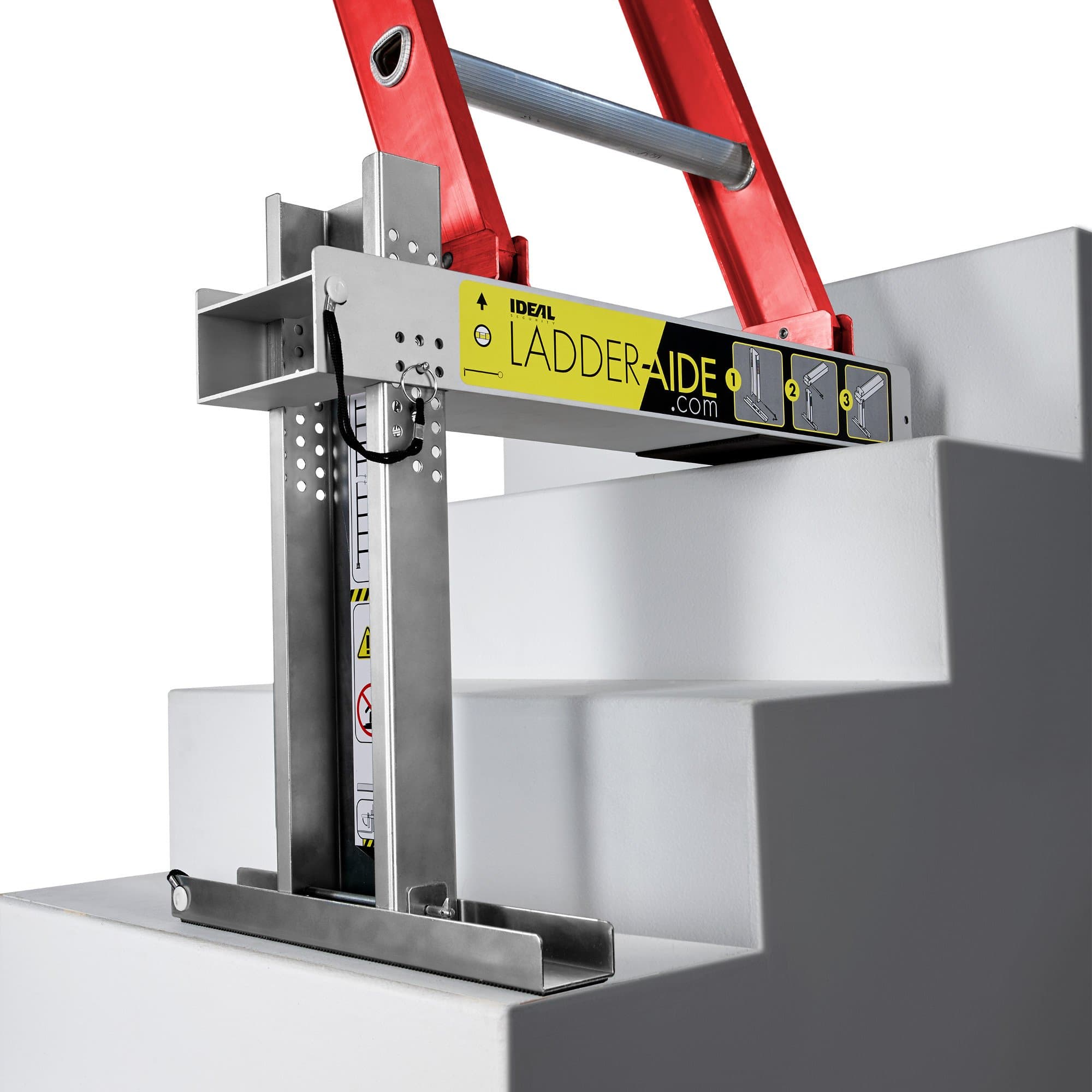 Ideal Security Ladder-Aide LA1 for Type 2 Ladders, The Safe and Easy Way to Work on Stairs