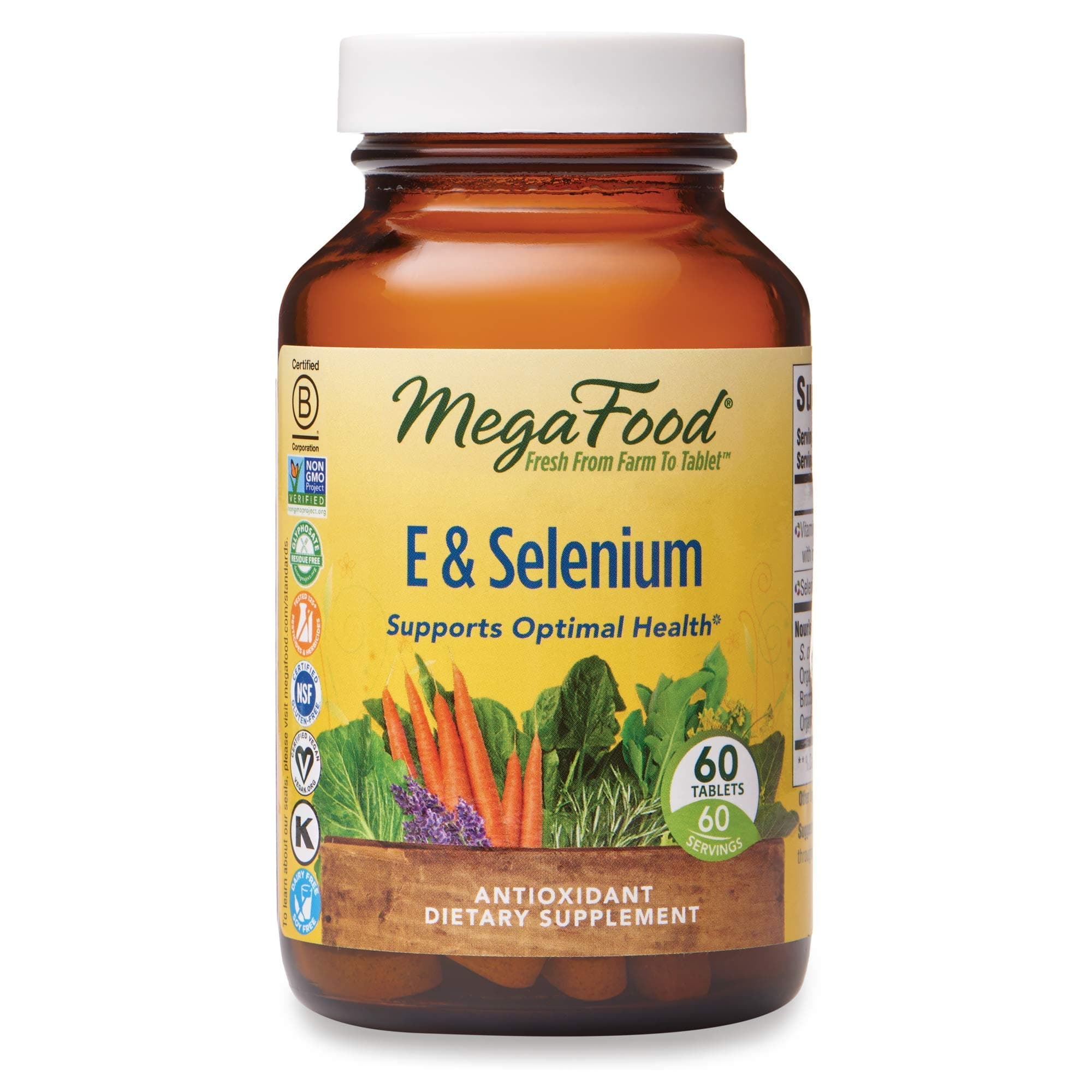Megafood VIT E & Selenium, 60 CT