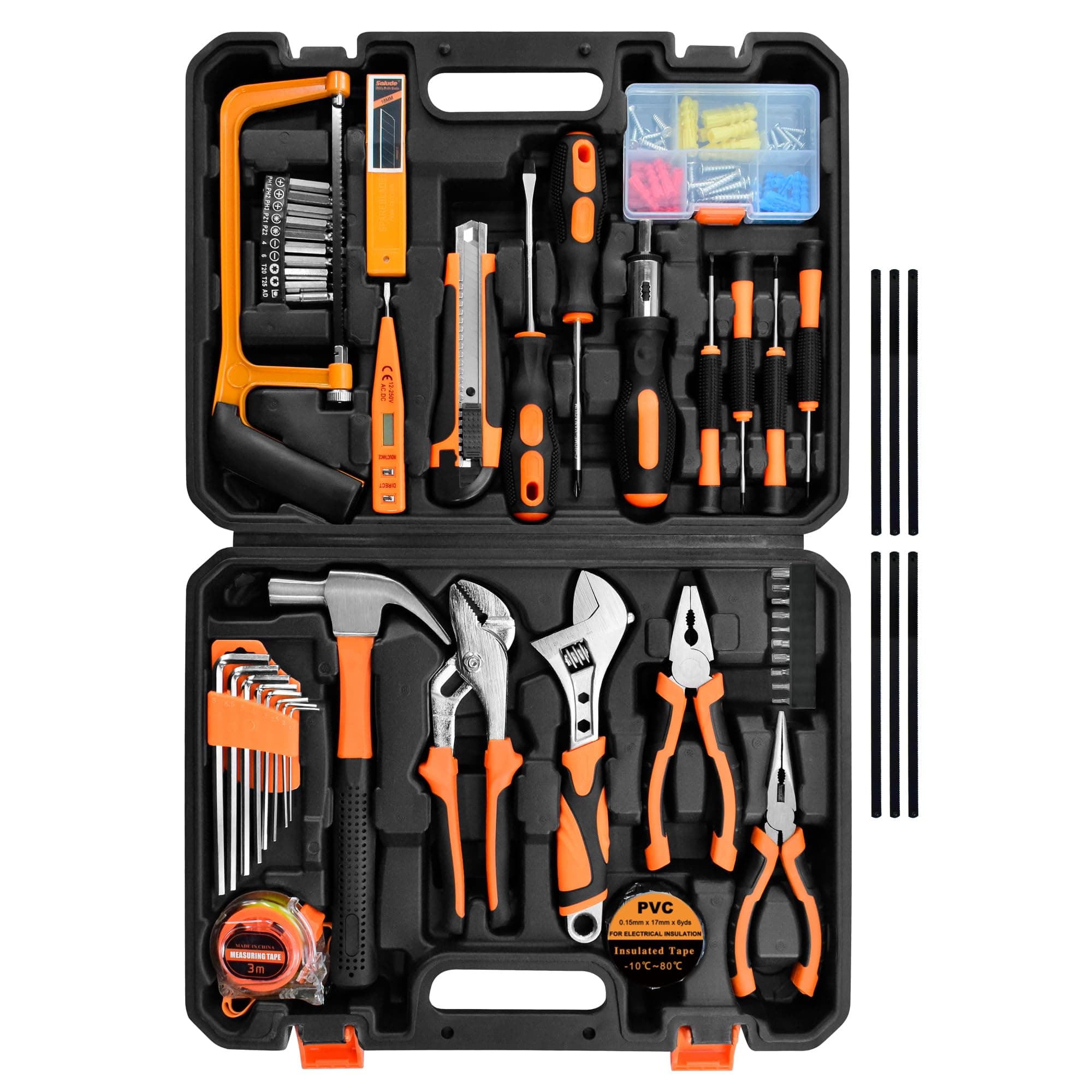 148Pcs Home Tool Kit with Case