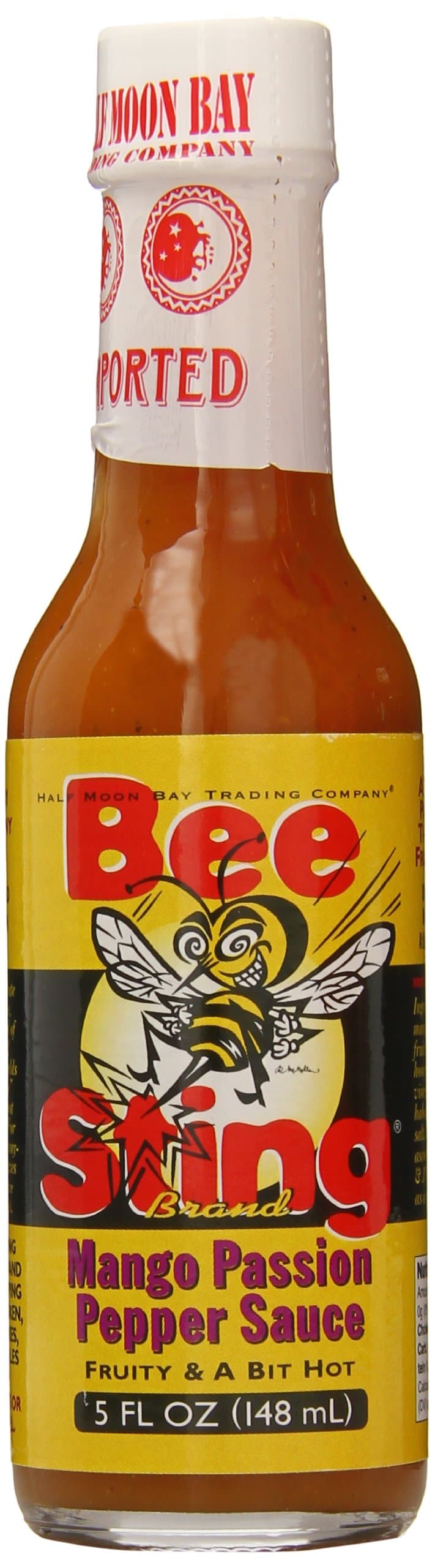Bee Sting Pepper Sauce, Mango Passion, 5 Ounce
