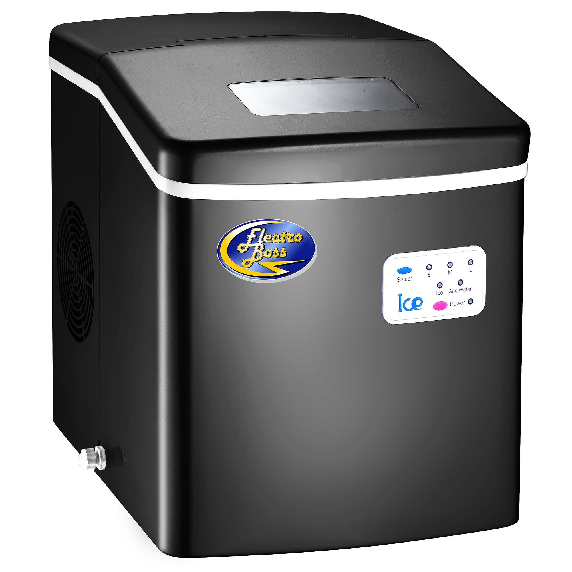 Ice Boss Elite Black Portable Ice Maker Machine High Output Ice Maker