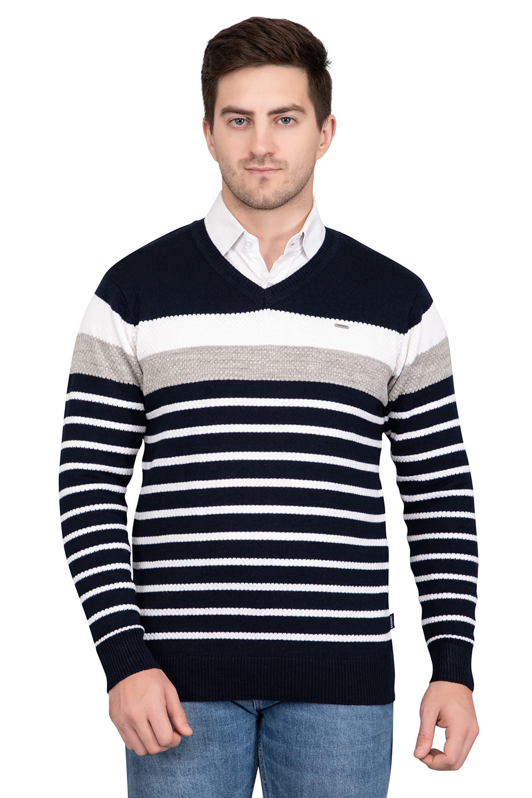 V Neck Full Sleeve Sweater for Man Winter Pullover
