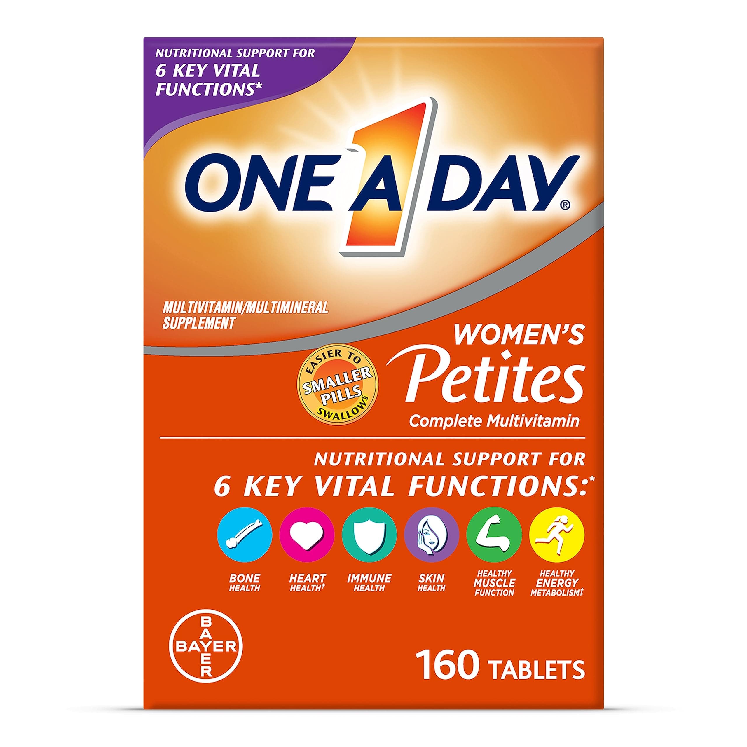 ONE A DAY Women's Petite Multivitamins, 160 Count