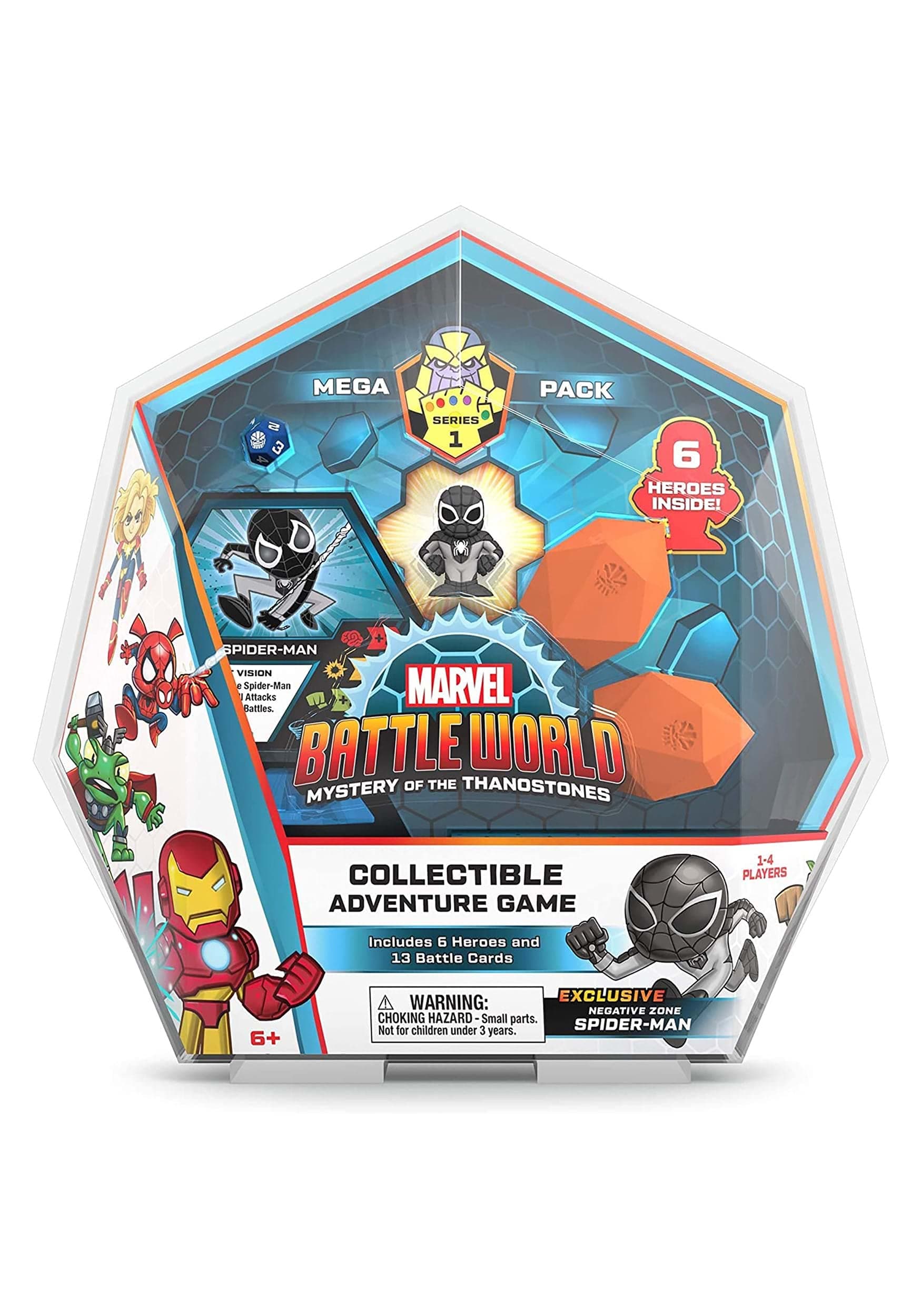 Marvel Battleworld: Series 1 Mega Pack Negative Zone Spiderman, Multicolor