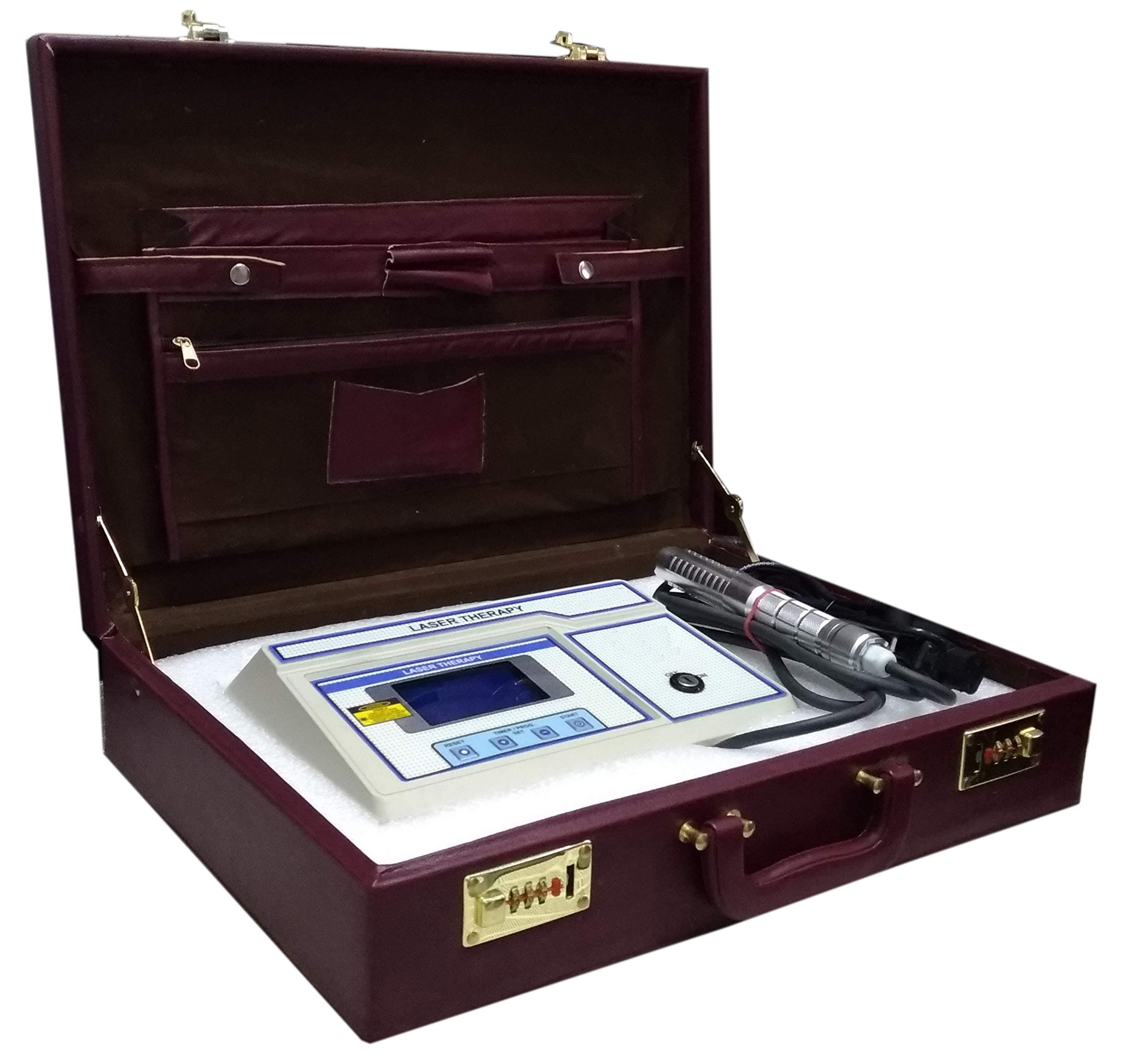 PHYSIOTREX® Physio Solutions White Electro Therapy Laser Therapy Machine For Pain Relief with Deep Effect by Laser 1 Year Warranty