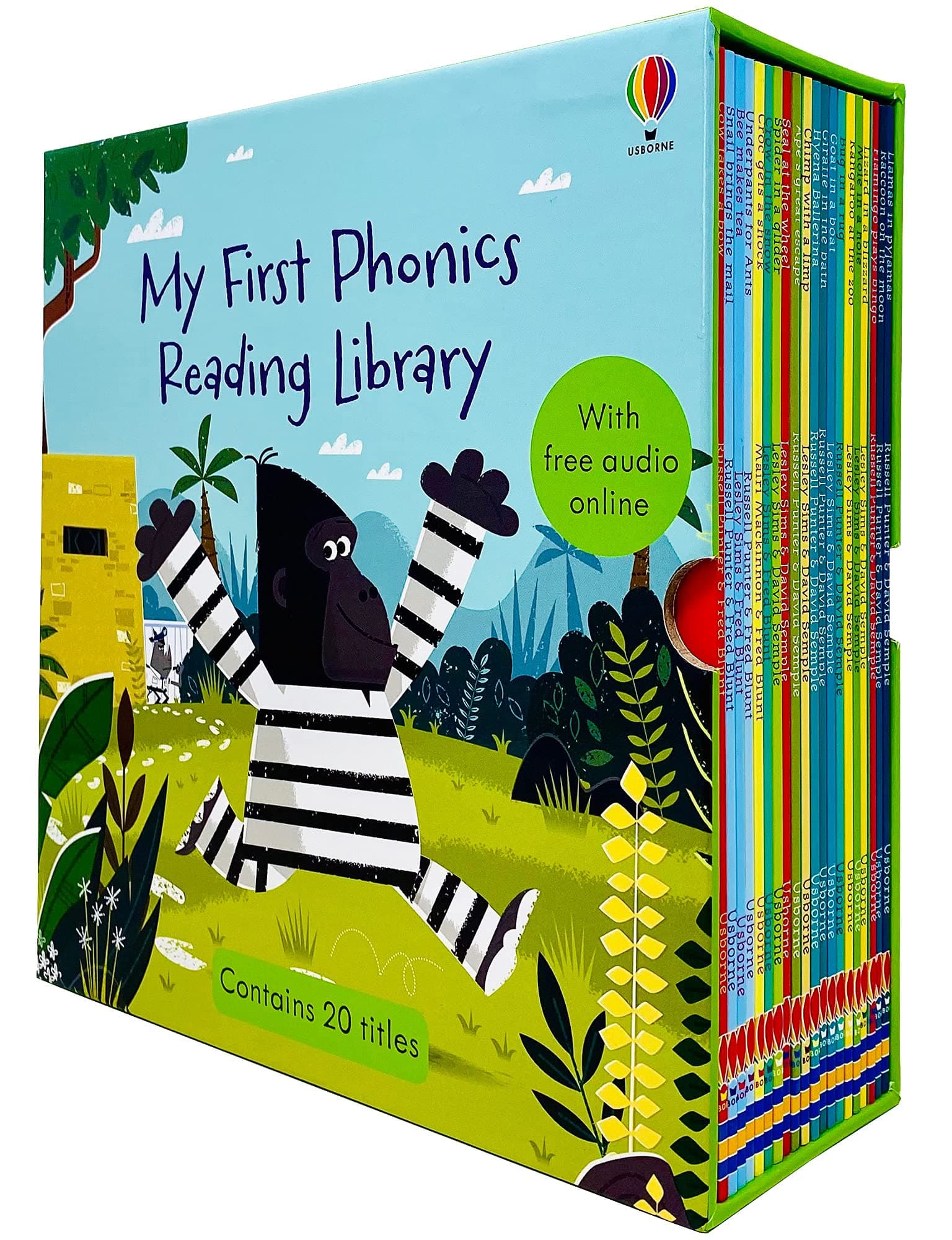 Usborne My First Phonics Reading Library 20 Books Collection Box Set (Phonics Readers) (WITH FREE AUDIO ONLINE) Paperback