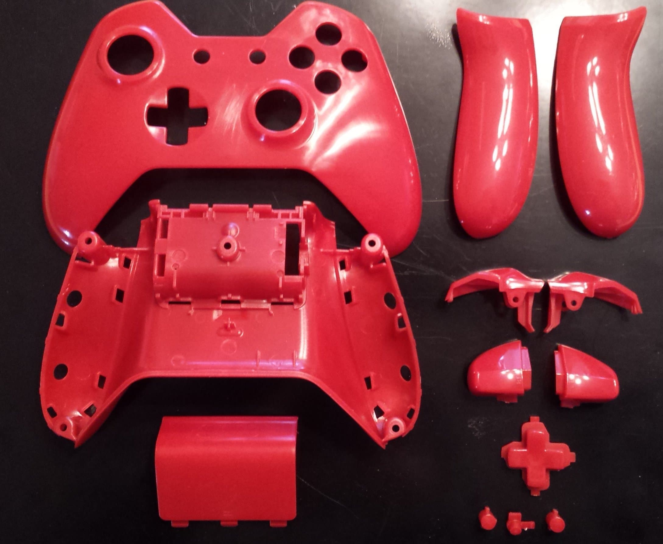 Color Series Replacement Shells for Xbox one XB1 - Full Replacement Housing from Quickdrawmods RED