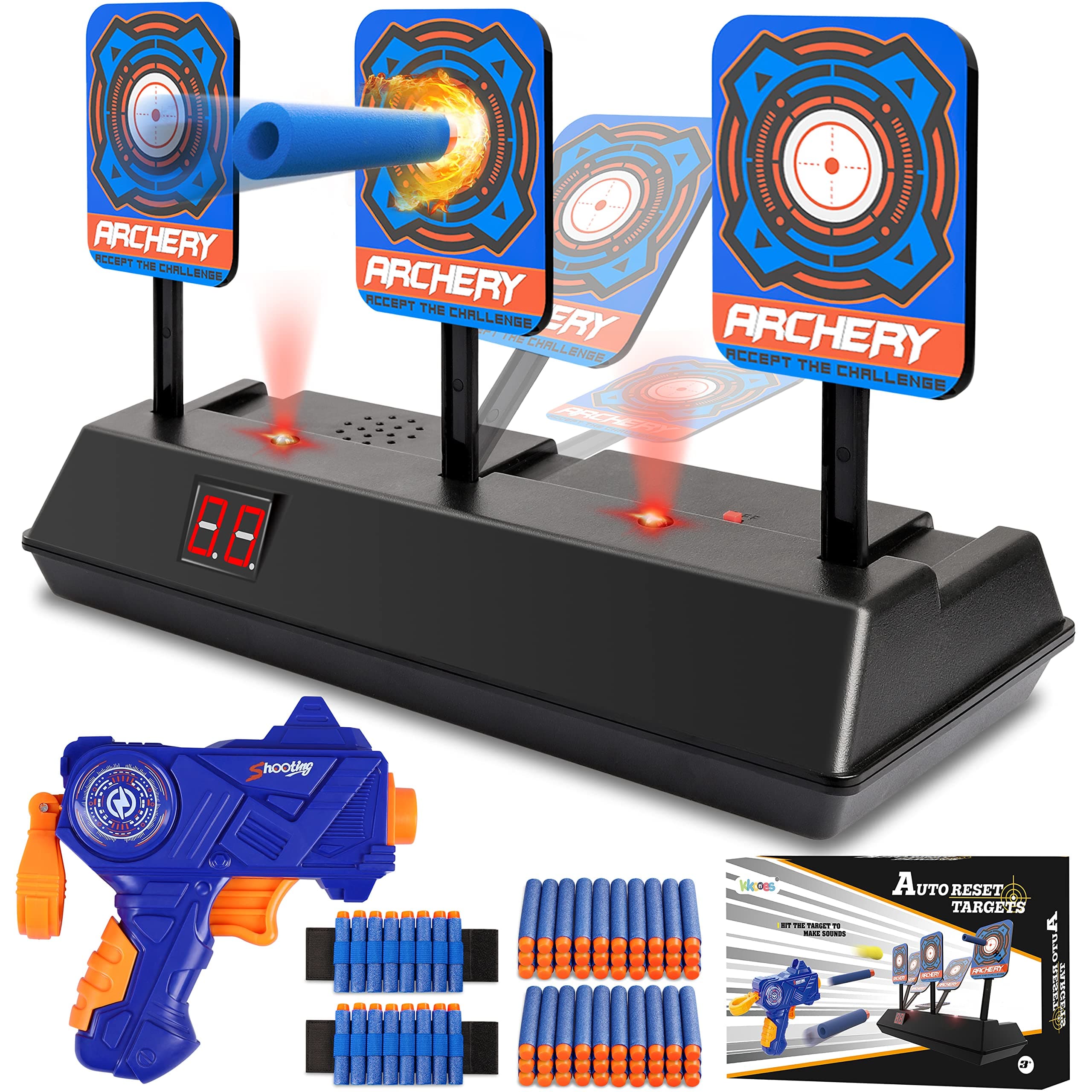 - Electric Scoring Auto Reset Shooting Digital Target for Nerf Guns Shooting Target