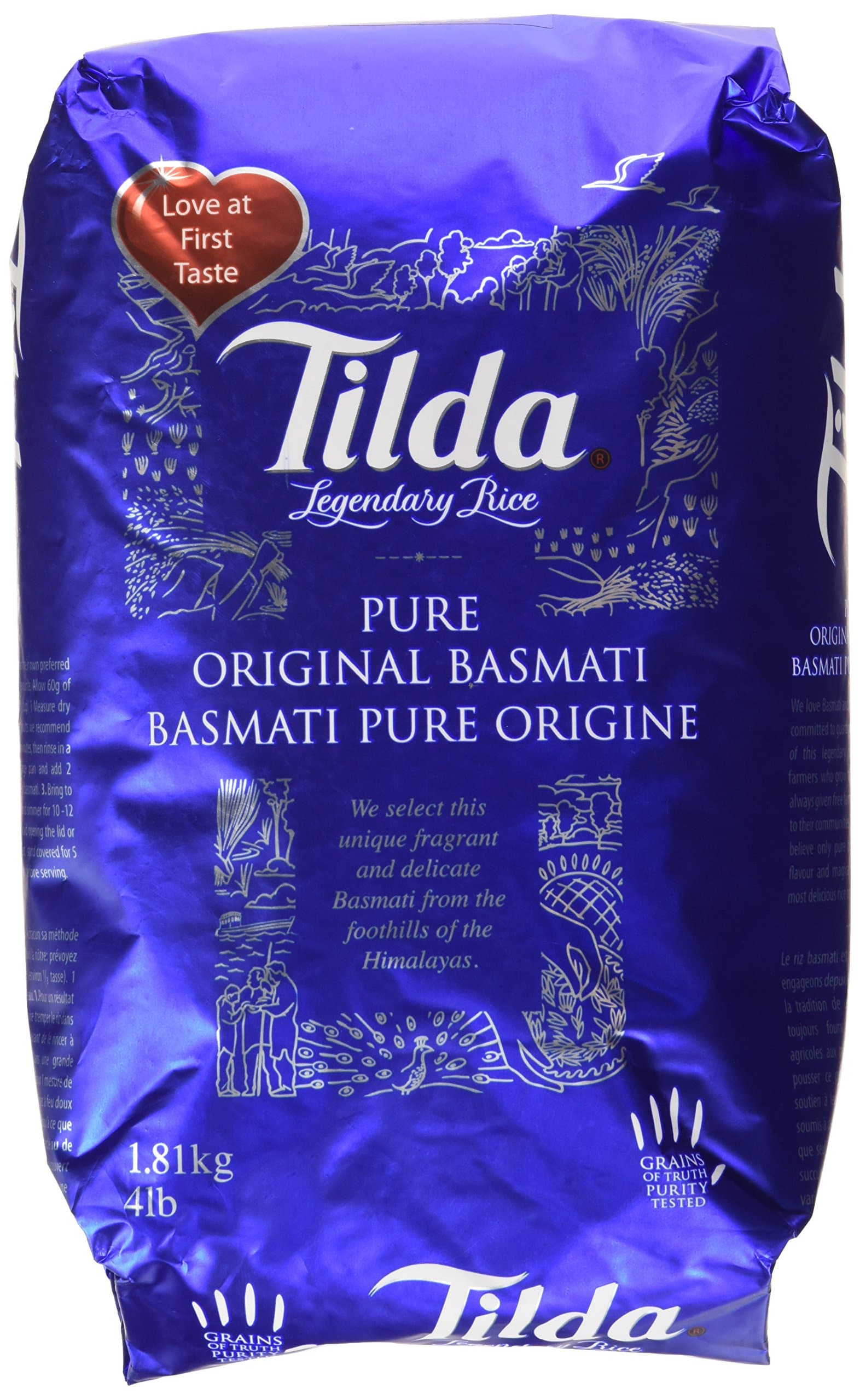 Tilda Legendary Rice, Pure Original Basmati, 4 Pound