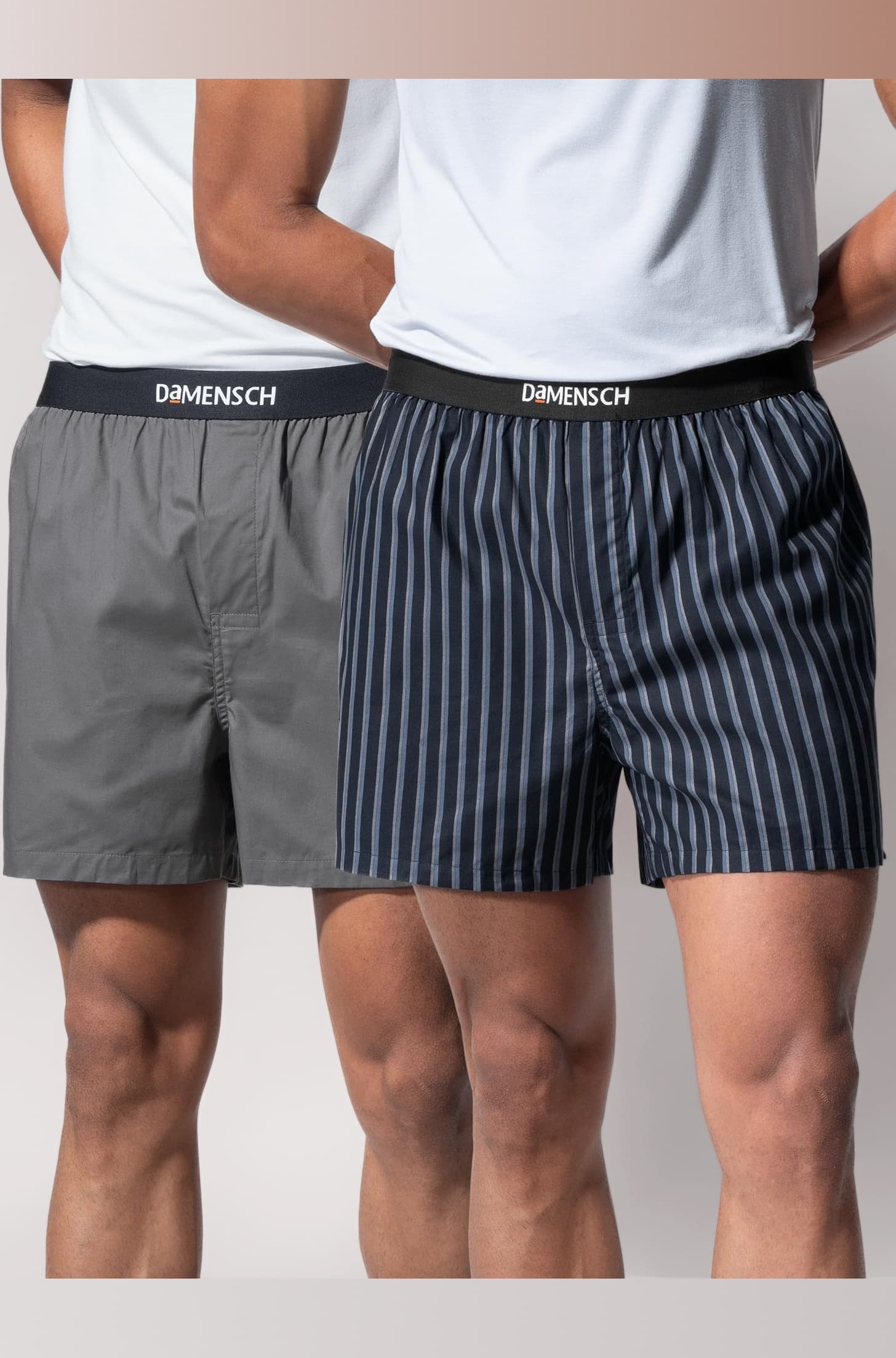 Solid Breeeze Inner Boxers for Men, Ultra-Light Boxers, 100% Cotton Shorts Pant, Breathable Woven Inner Cotton Shorts for Men-Nether Black, Las Grey-M