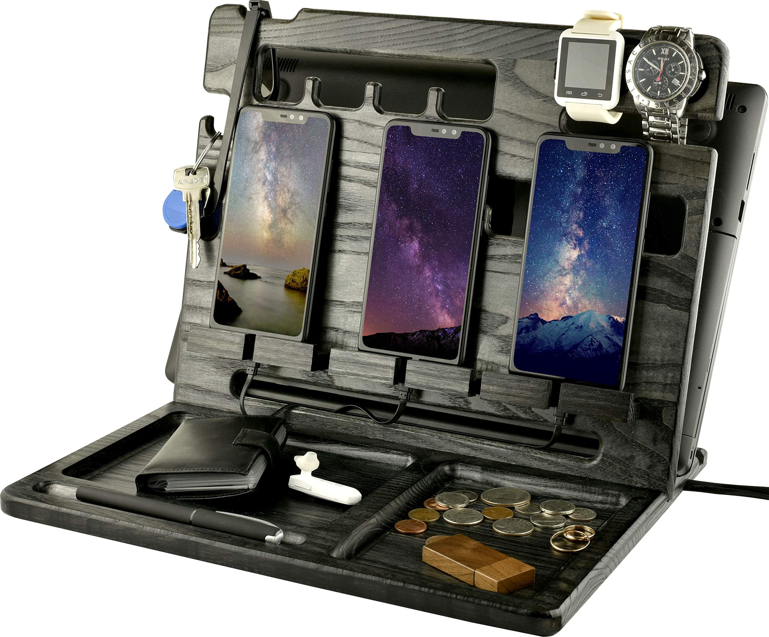 BarvA Wood Multiple Cell Phone Stand