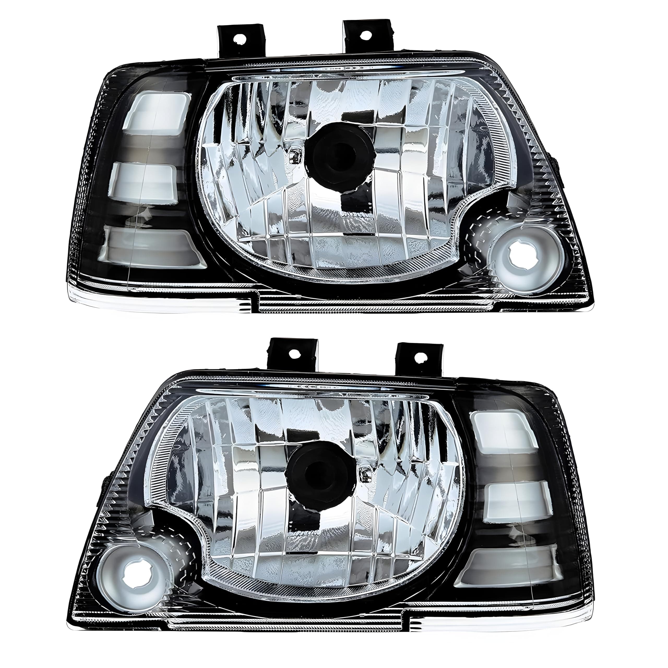 Headlight For Maruti 800 Type 3 (Halogen, Right & Left Both Sides) 2005-2014 Assembly Without Bulbs and Wire Suitable for Maruti 800 Type 3 Car