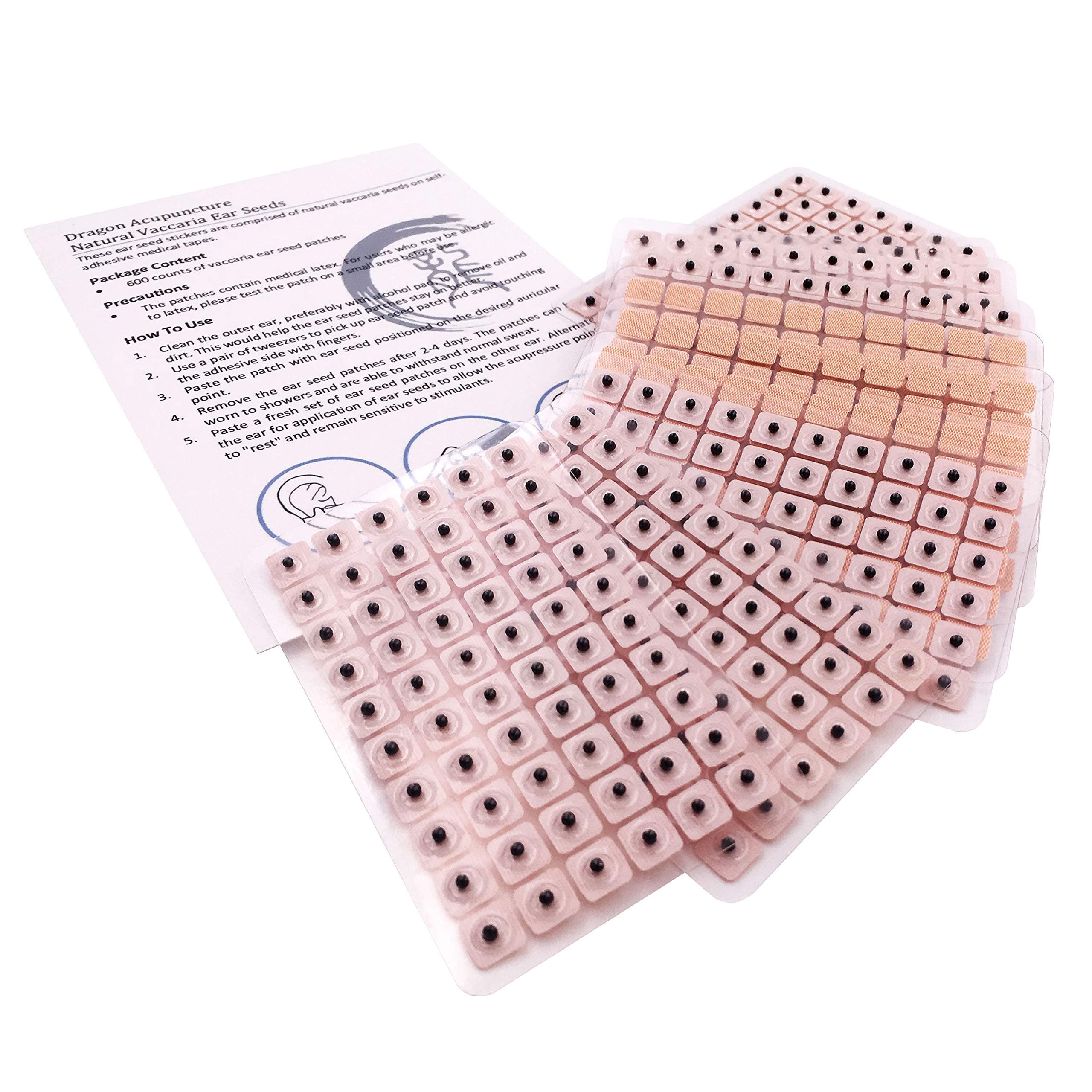 Dragon Acupuncture Ear Seeds 600 Counts Refill Pack