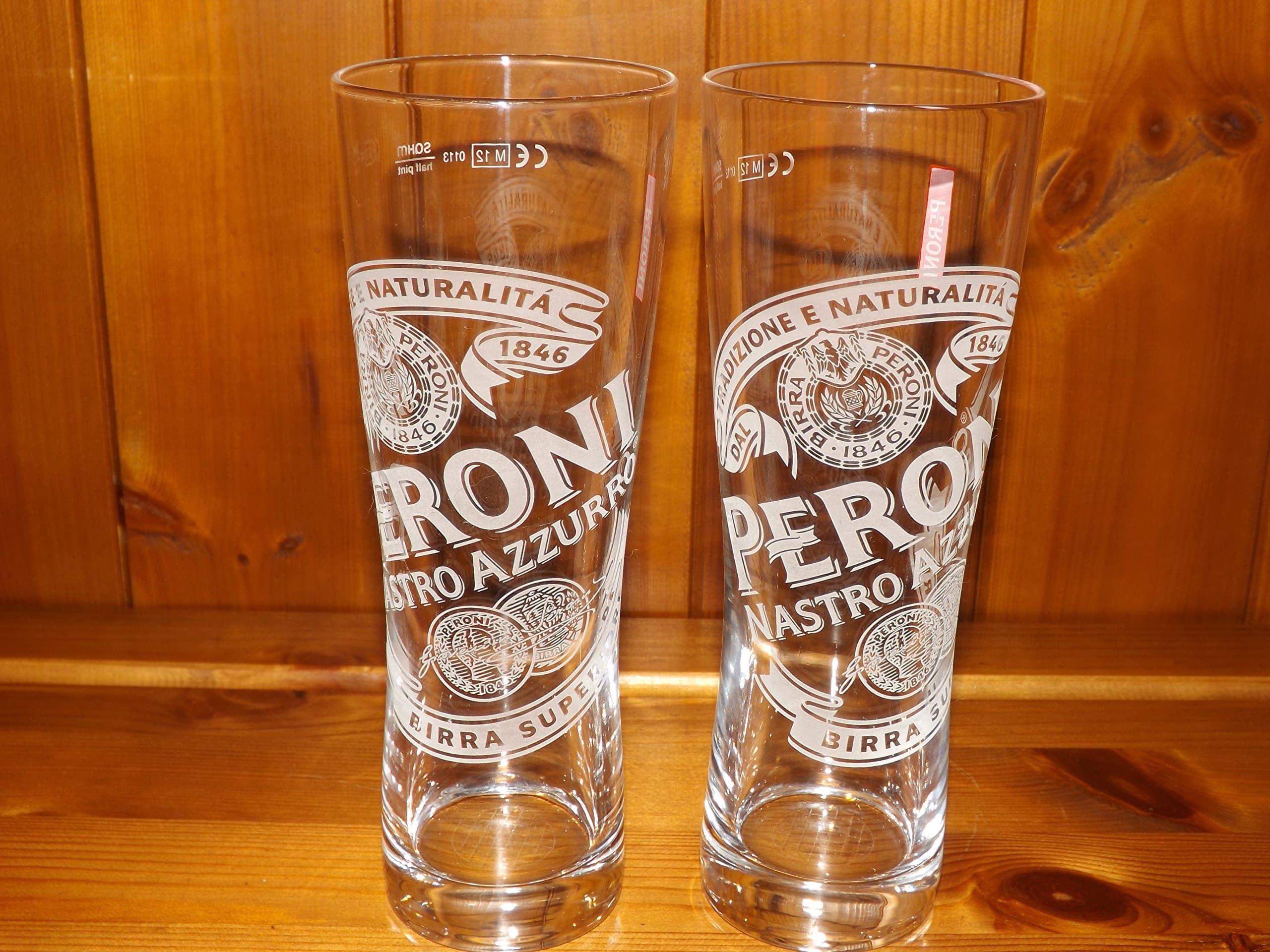 Peroni 0.3 Litre Glasses (2 Glasses)