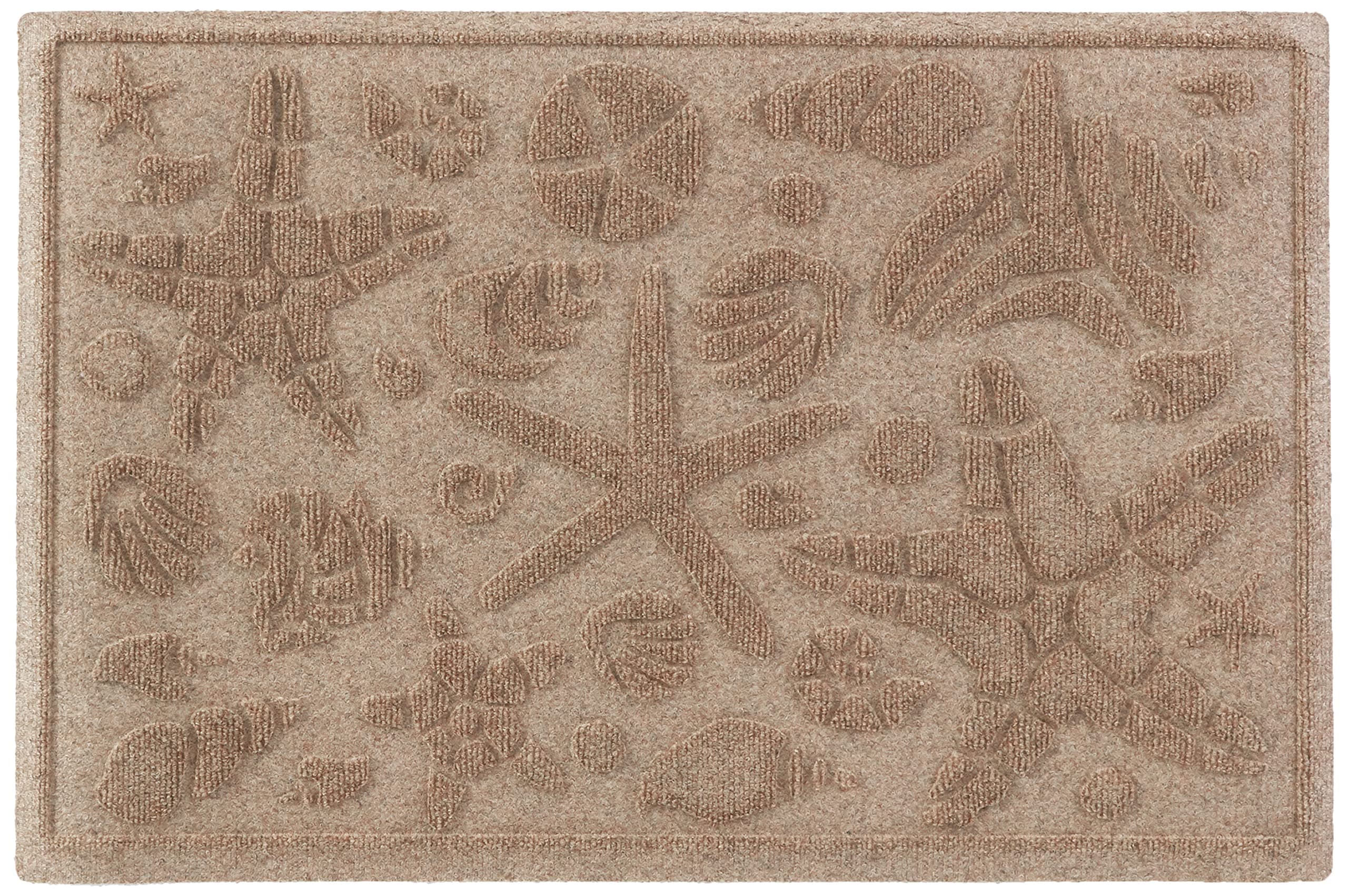 Aqua Shield Beachcomber Doormat, 2" x 3", Camel