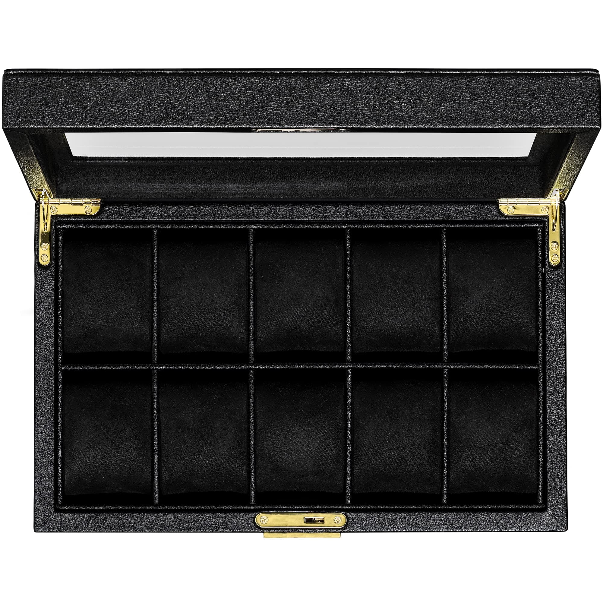 10 Slot Leather Watch Box