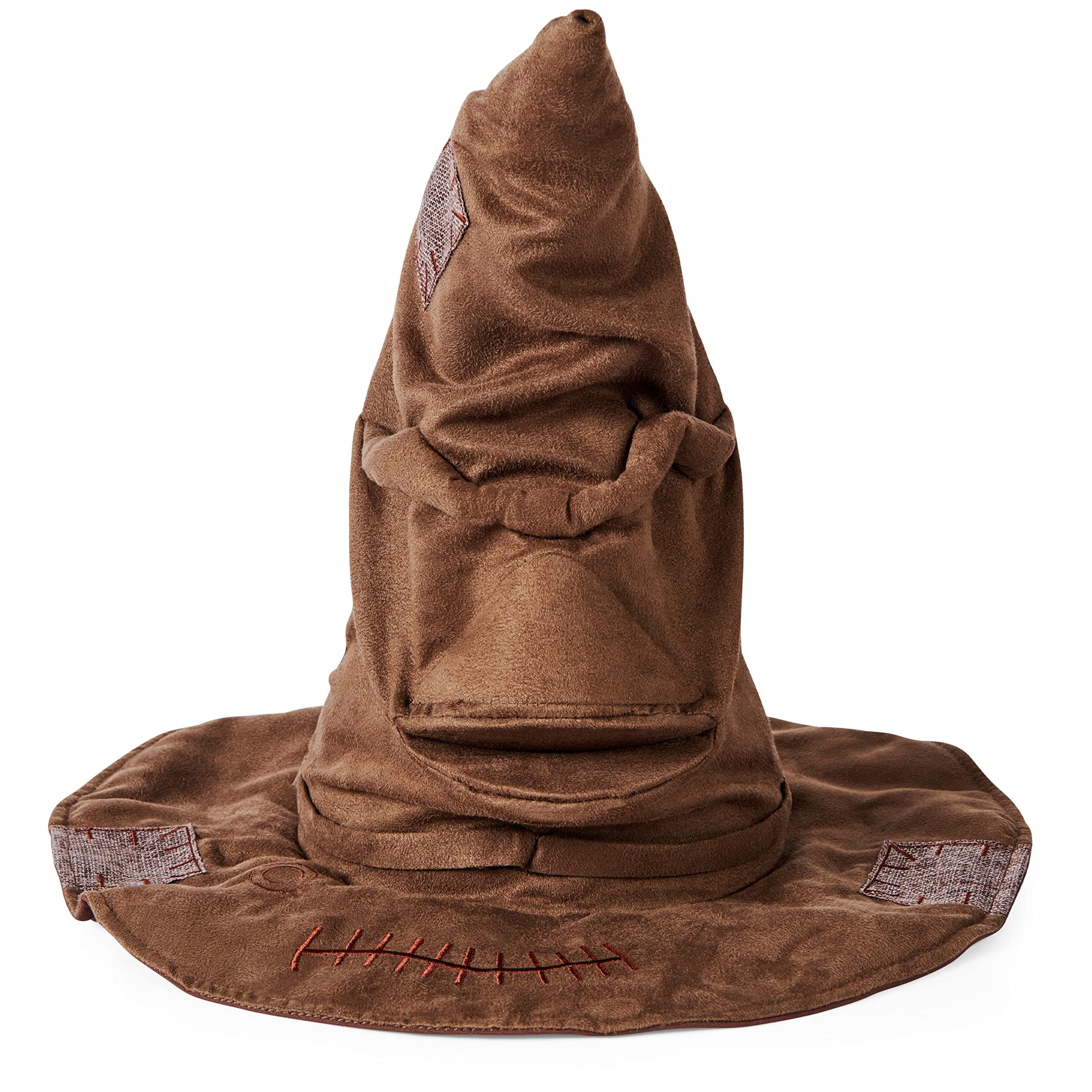 Talking Sorting Hat with 15 Phrases for Harry Potter Pretend Play Kids’ Fancy Dress Role Play Toys for Ages 5 and up, Brown