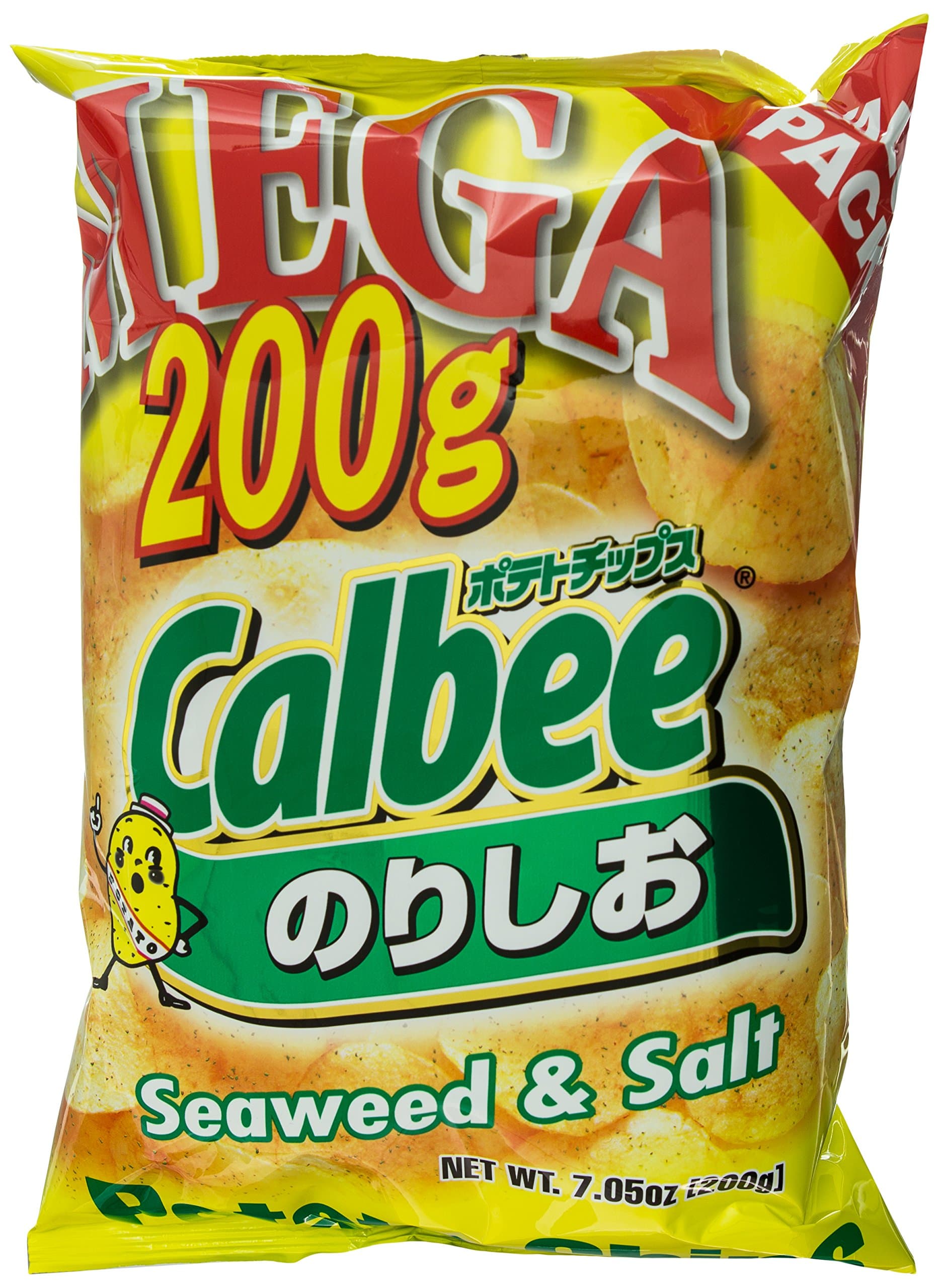 Mega Potato Chips, Seaweed & Salt, 7 oz