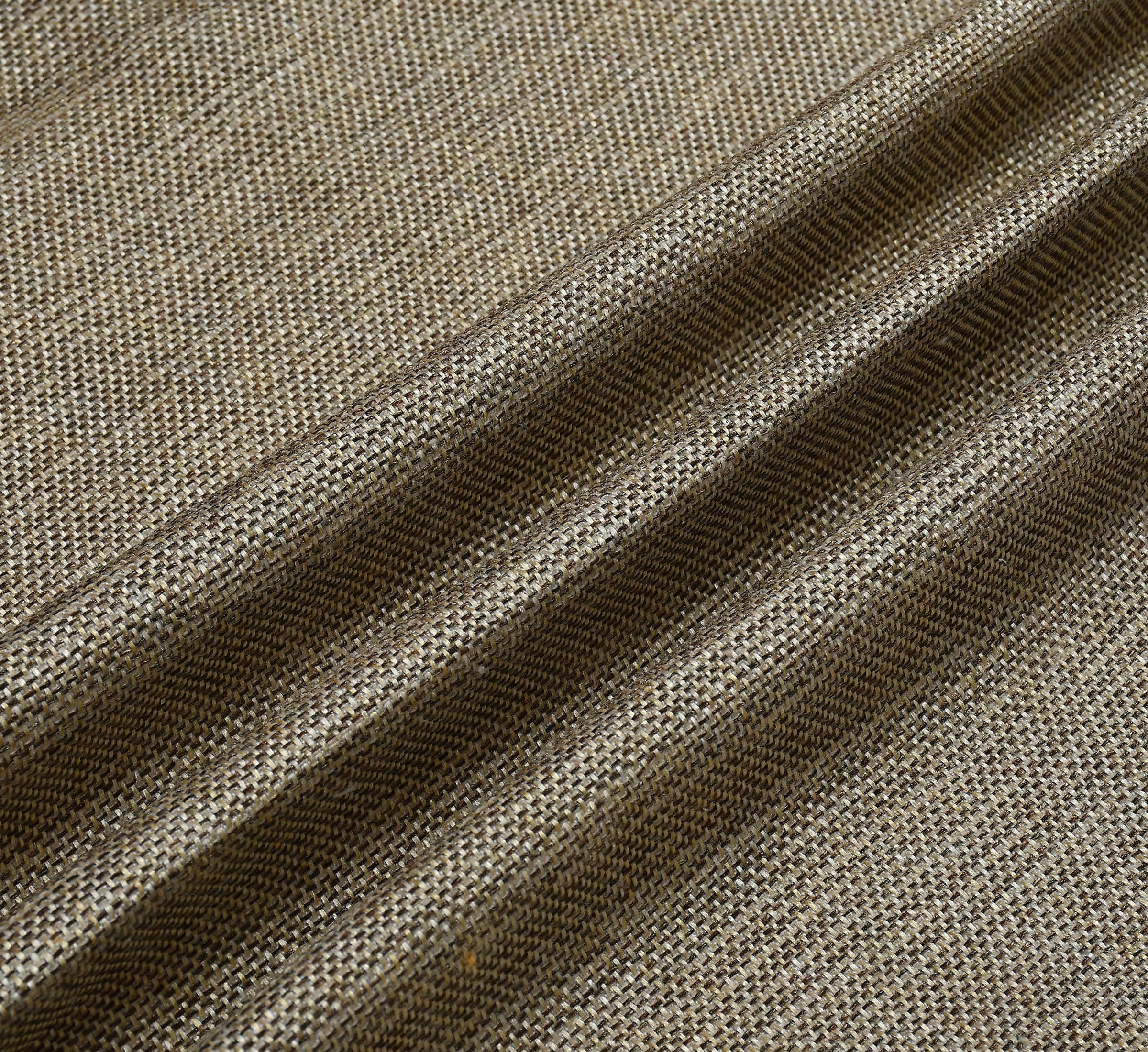 FRESH FROM LOOM Unstiched Jute Plain Solid Fabric Rich Cloth For Sofa - Cushion - Table Cloth - Curtain Fabric (Lenth X Width - 394 X 55 Inch/1000 X 140 Cm - 10 Meter | Creamish Brown)